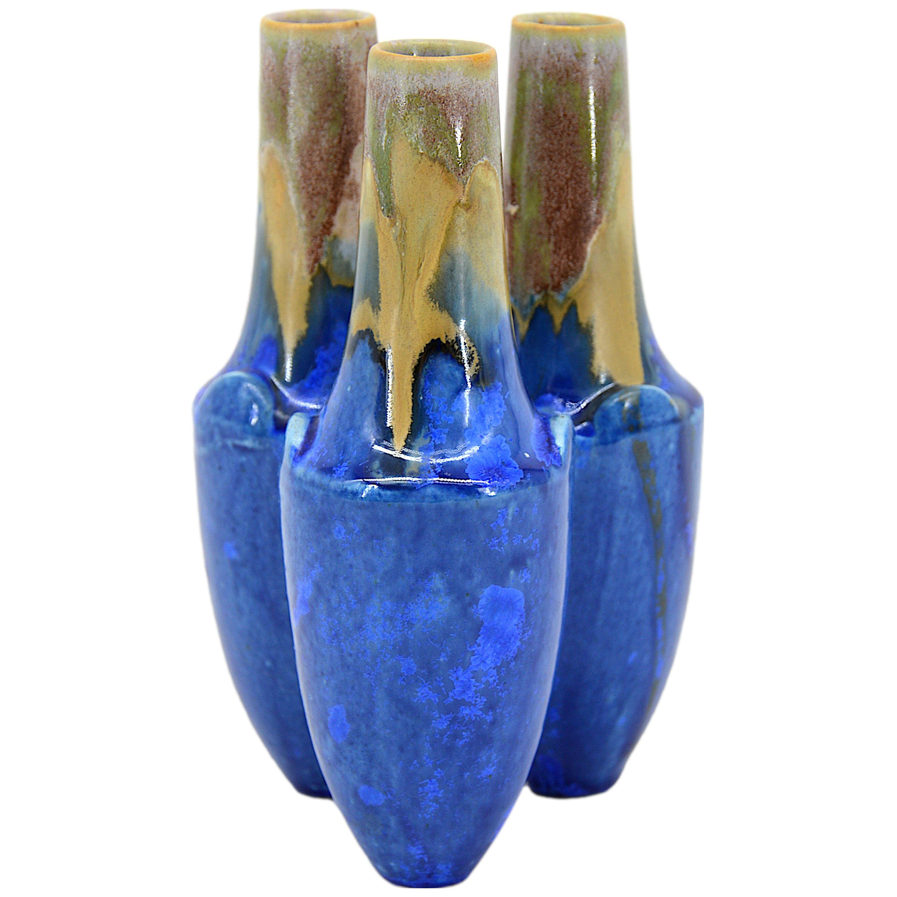 Gilbert METENIER French Art Deco Stoneware Vase 1920