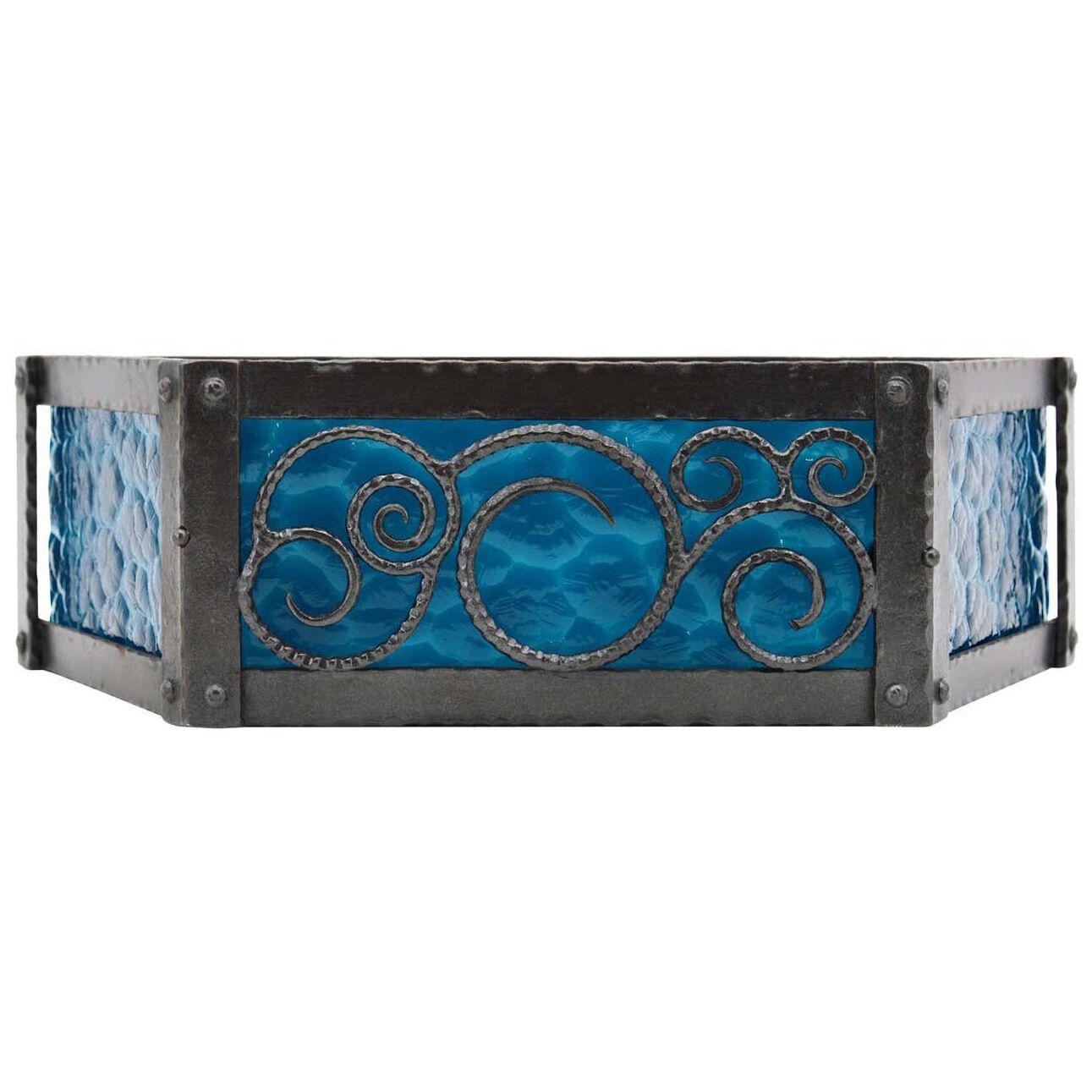 French Art Deco Wrought-Iron Wall Sconce, circa 1920
