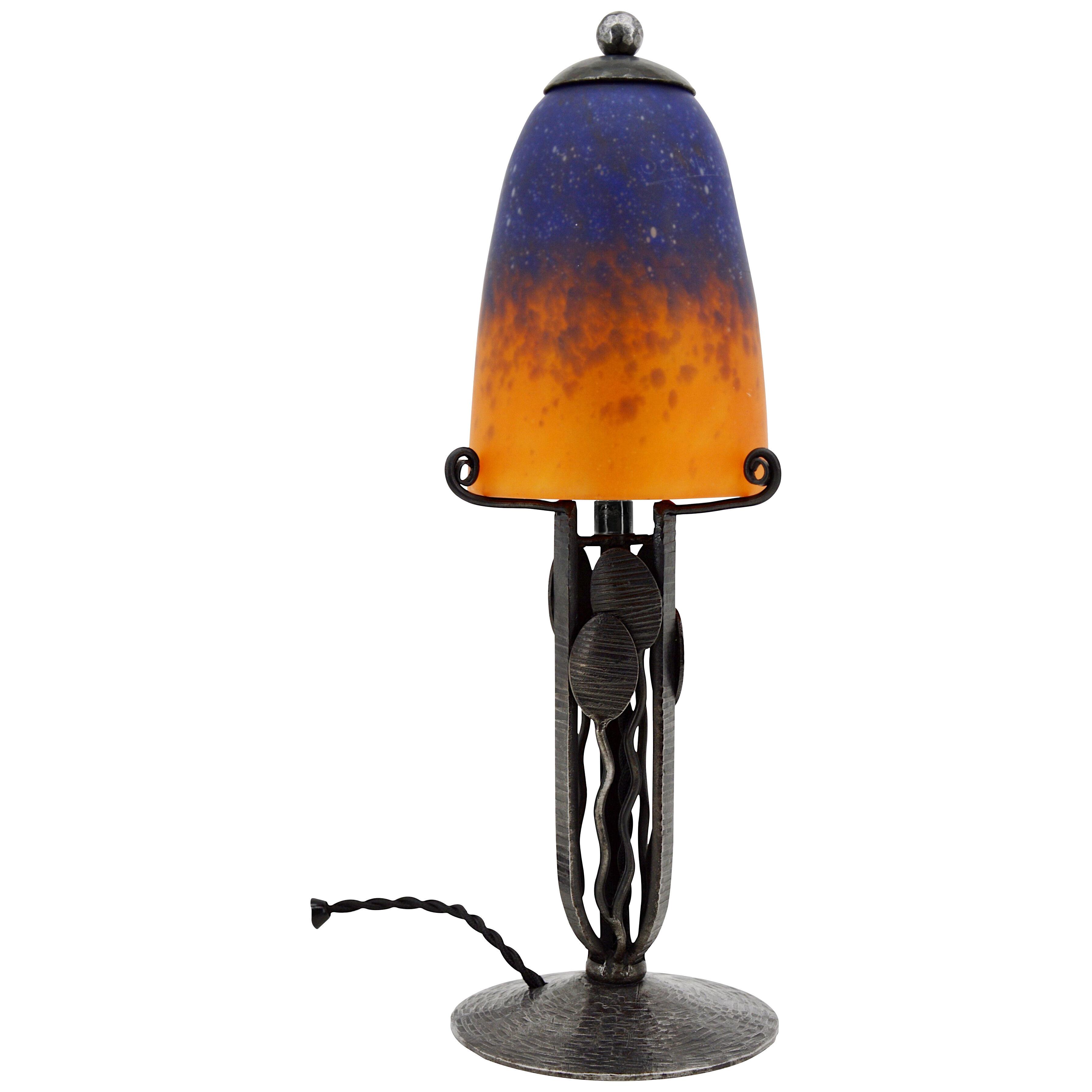 Charles Schneider French Art Deco Table Lamp, 1924-1928