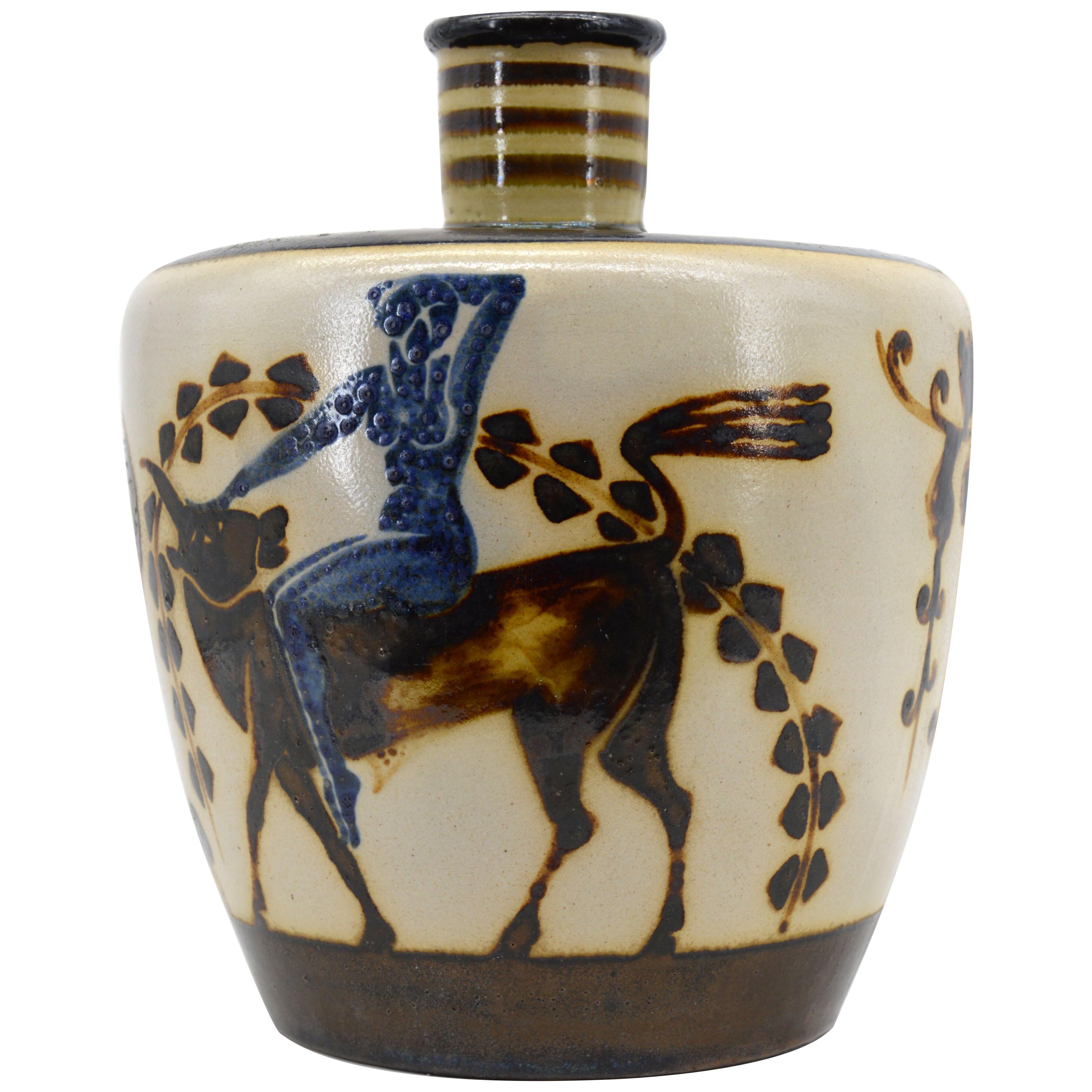 Rene Buthaud for Primavera Large Ceramic Vase, 1923-1926