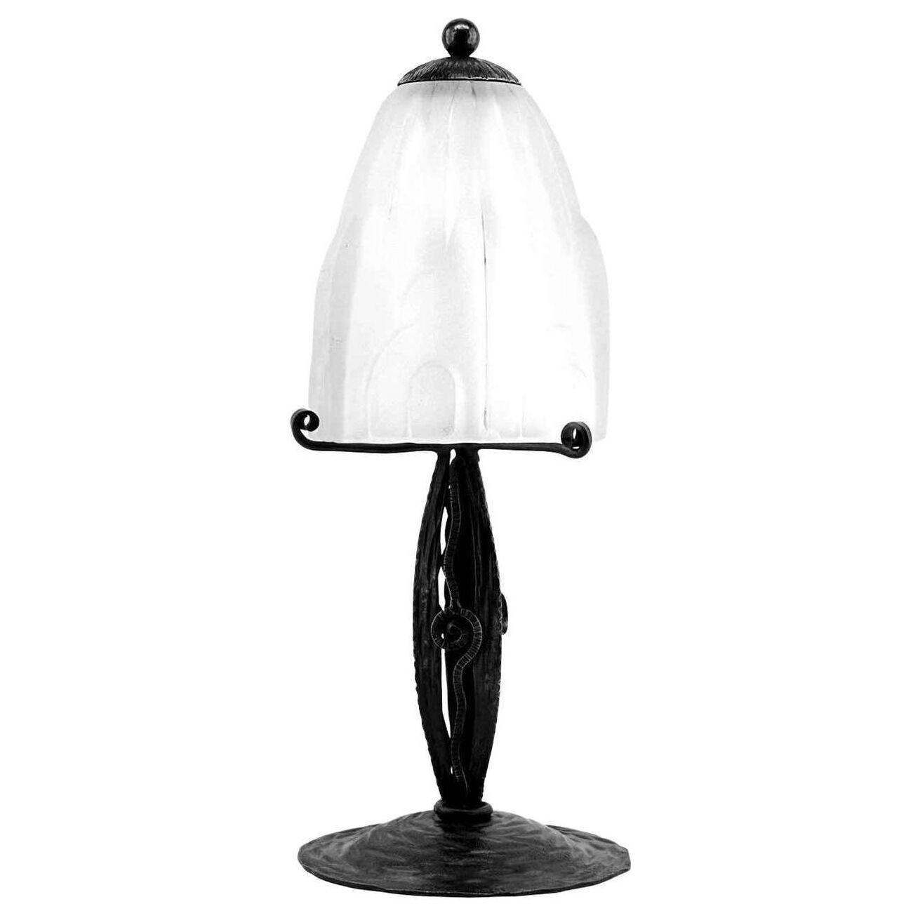 Edouard Cazaux at Degue's French Art Deco Table Lamp, 1928-1930