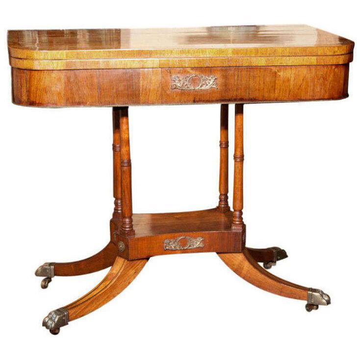 English Walnut Pedestal Table