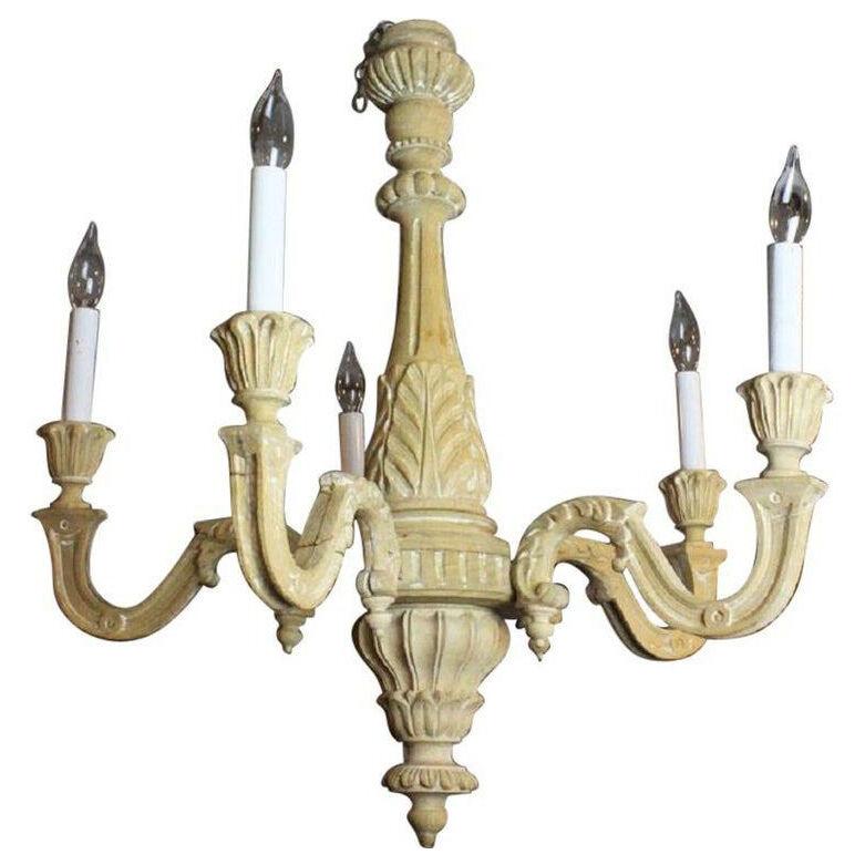 19th Century Carved French Chandelier