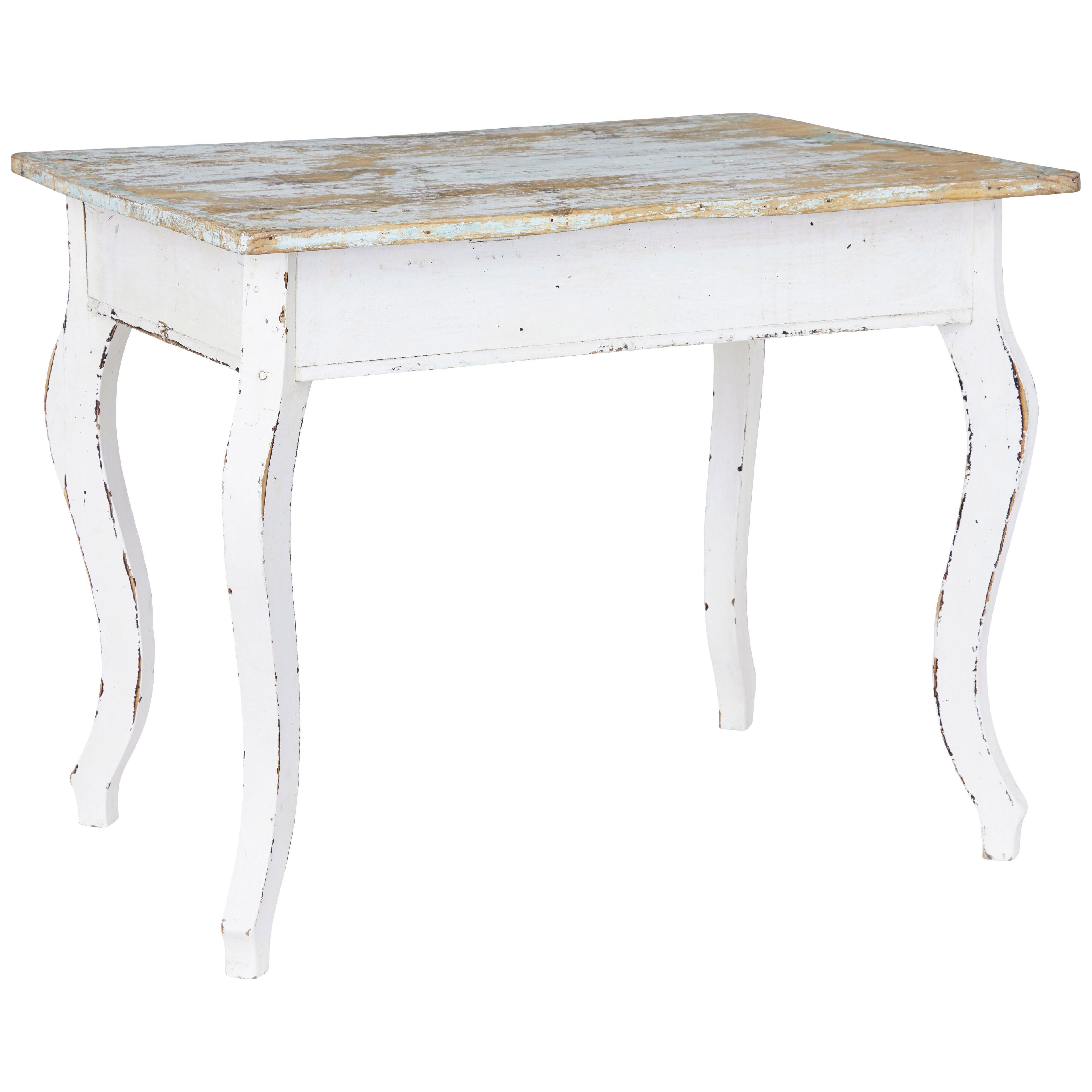 SCANDINAVIAN PAINTED PINE OCCASIONAL TABLE