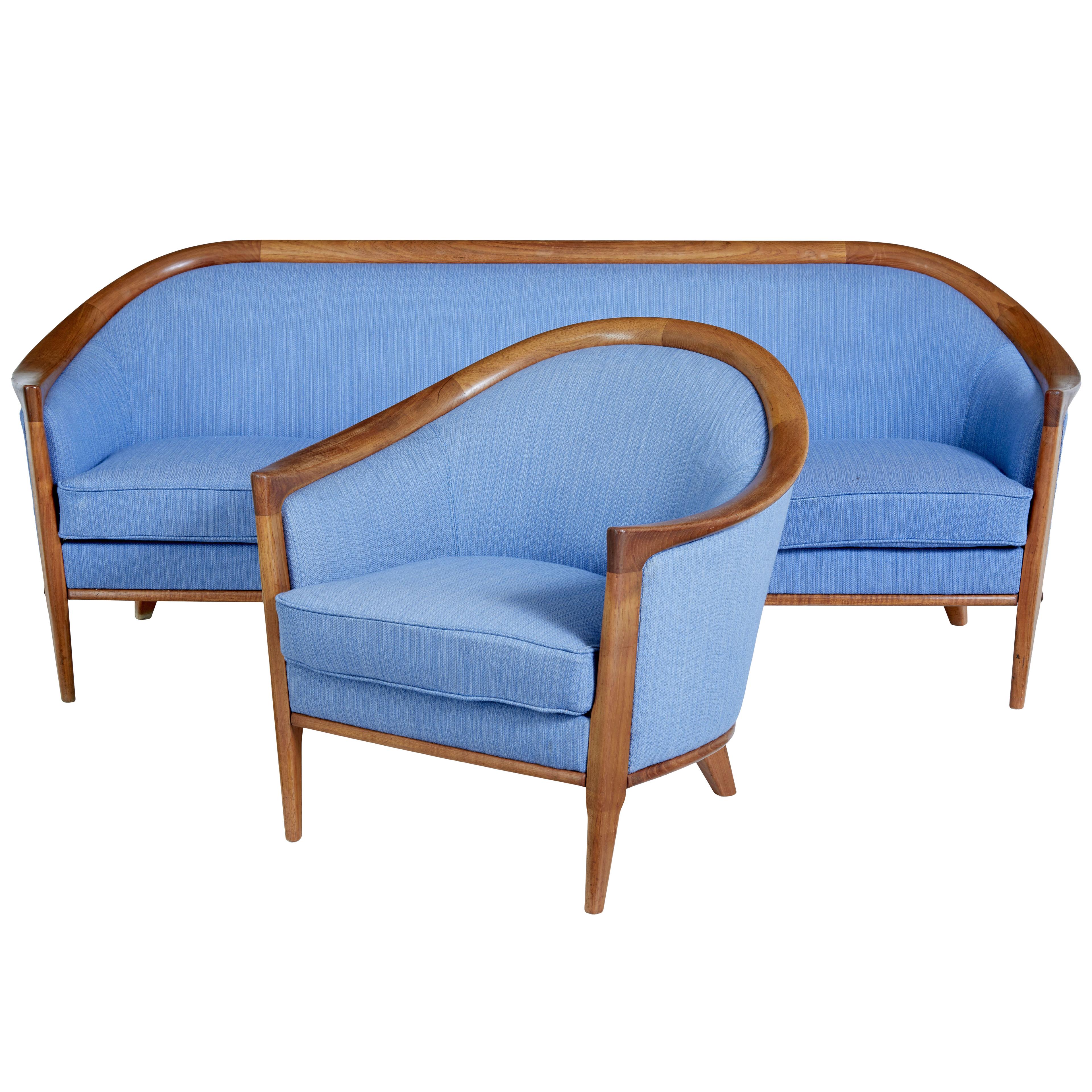 MID CENTURY SOFA AND ARMCHAIR BY ANDERSSON