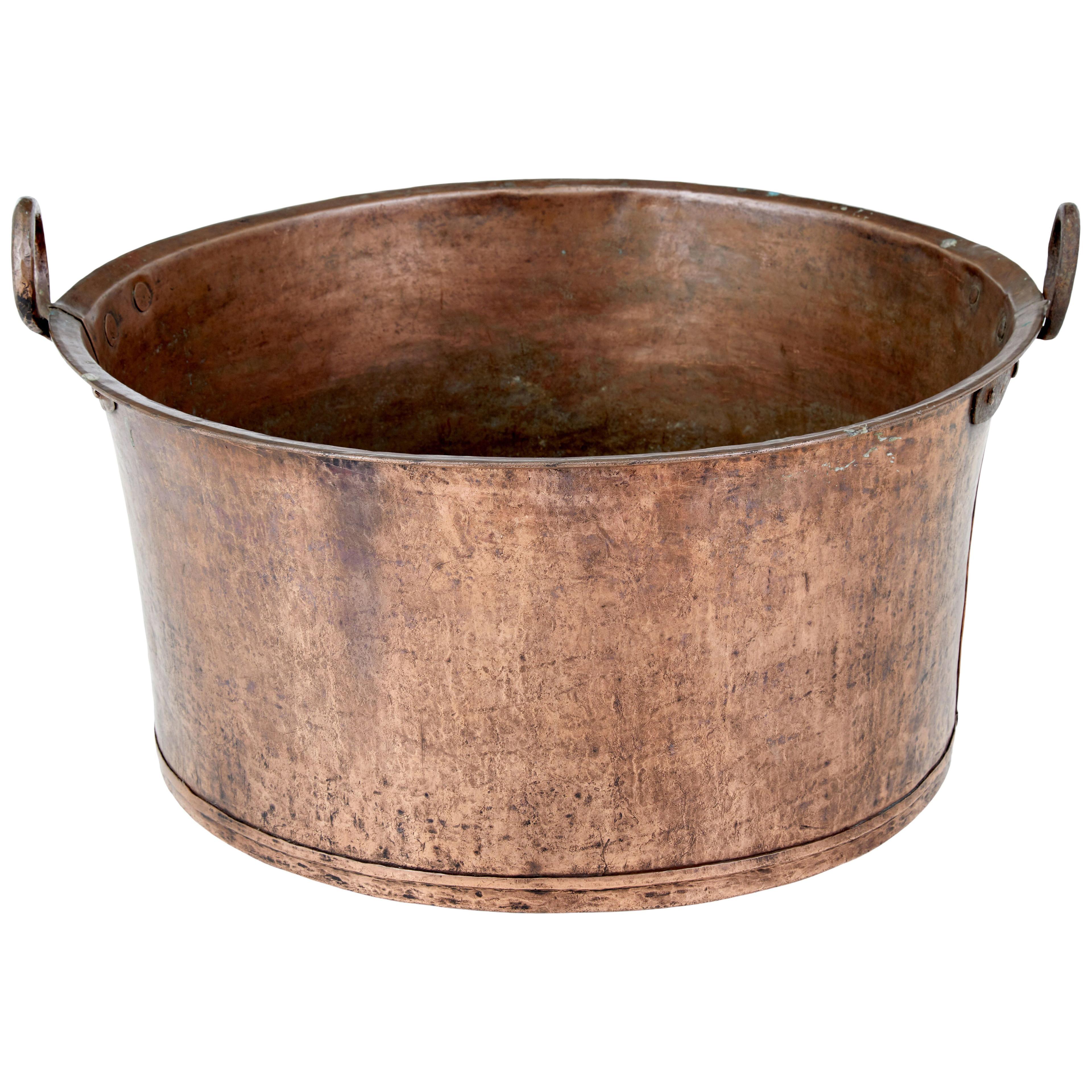 19TH CENTURY COPPER COOKING POT