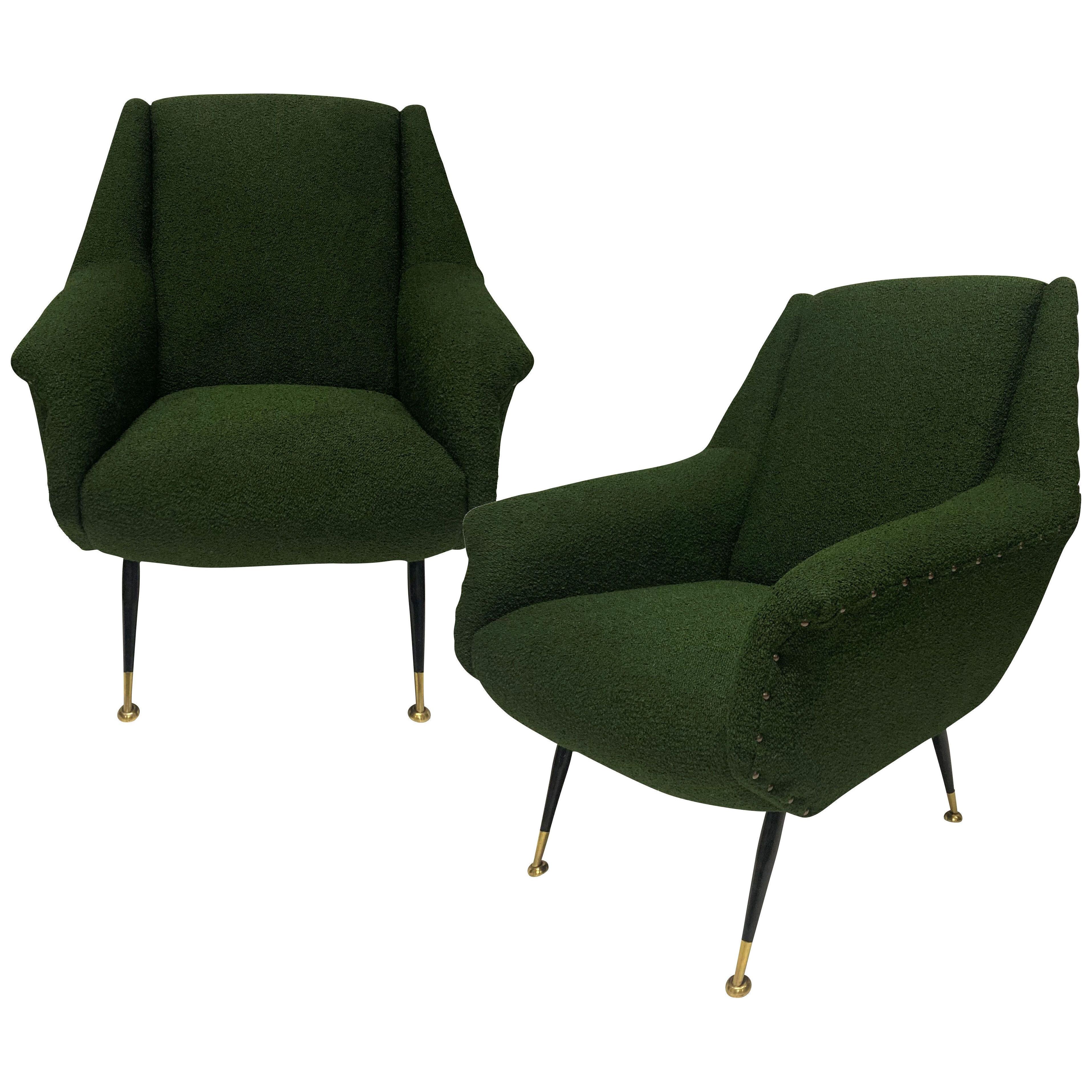 A PAIR OF LOUNGE CHAIRS BY GIO PONTI