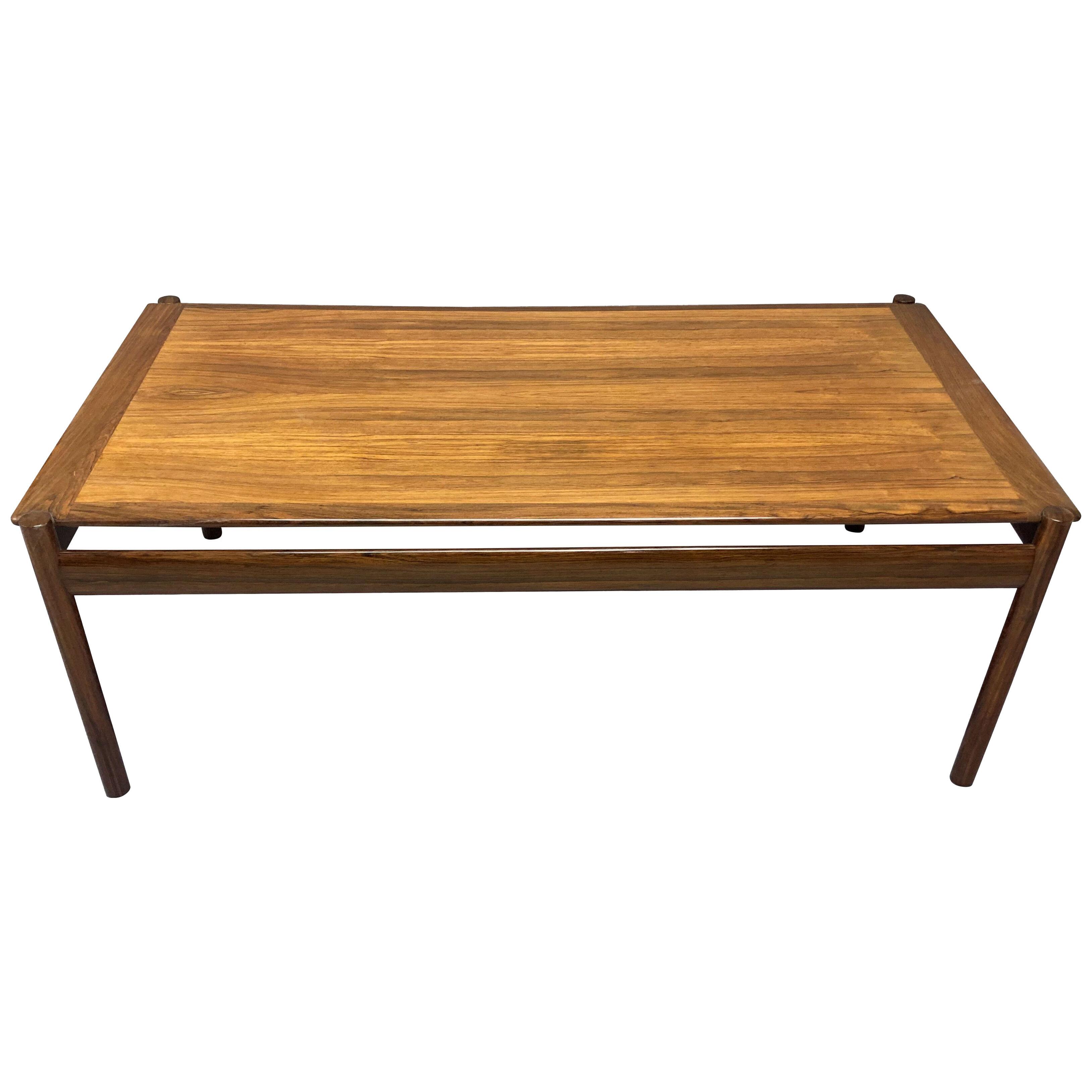 A NORWEGIAN ROSEWOOD OCCASIONAL TABLE BY DOKKA MOBLER