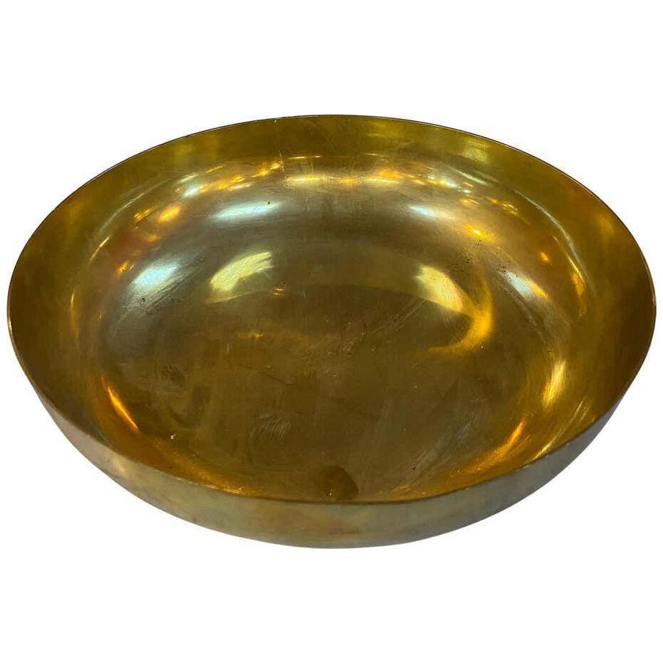Decorative Italian Brass Bowl, Italy, 1950
