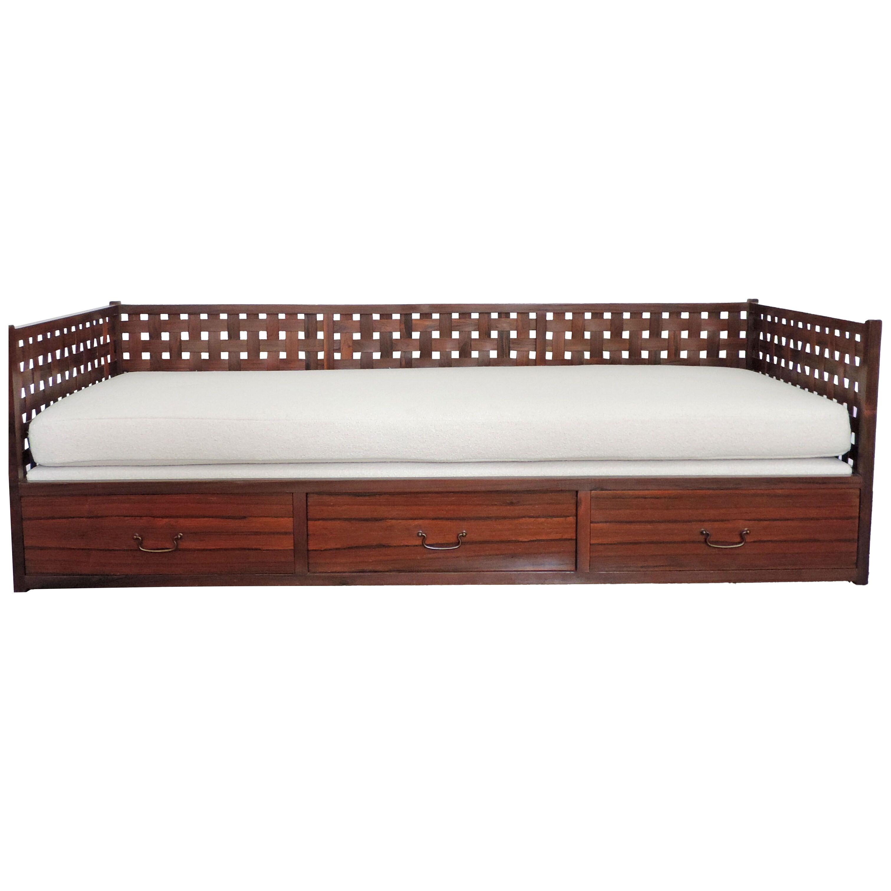 Tito Agnoli Daybed with Three drawers for Mobilia, Italy, 1960s