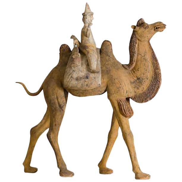 Tang Pottery Figure of Bactrian Camel