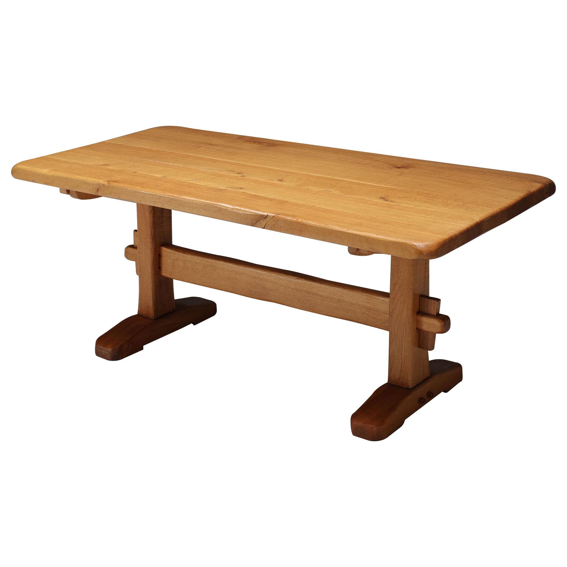 Rustic Pierre Chapo Style Dining Table - 1960's