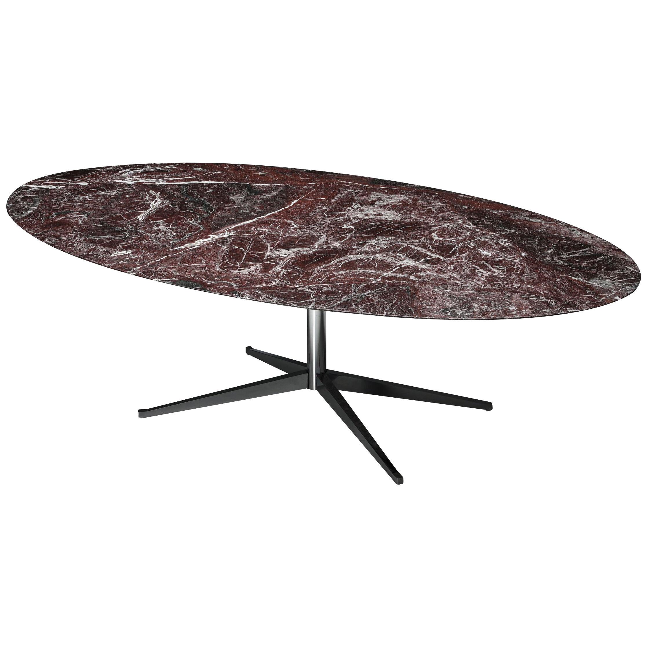 Florence Knoll Burgundy Marble Dining Table - 1960's
