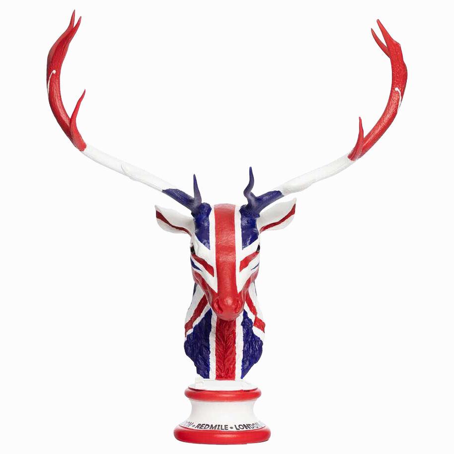 Union Jack Deer Head by Anthony Redmile