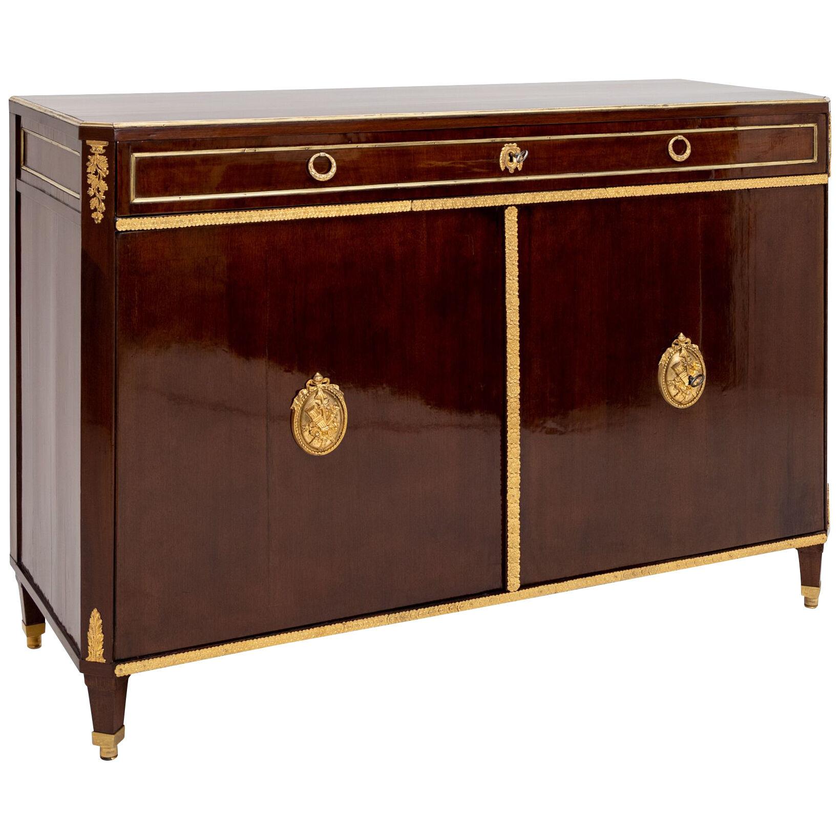 Empire Trumeau Cabinet, Early 19th Century