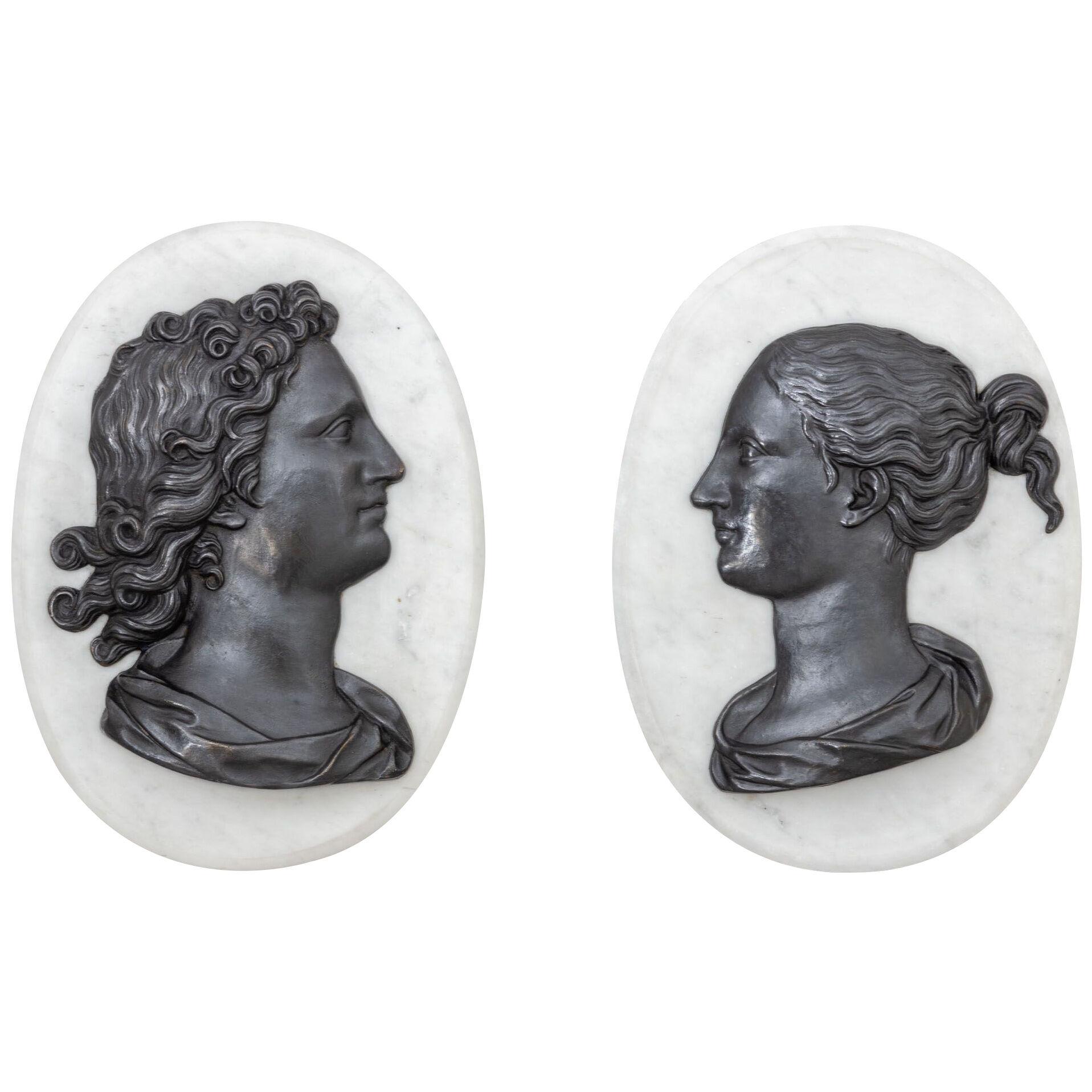 Pair of Bas-Reliefs, 19 / 20th Century