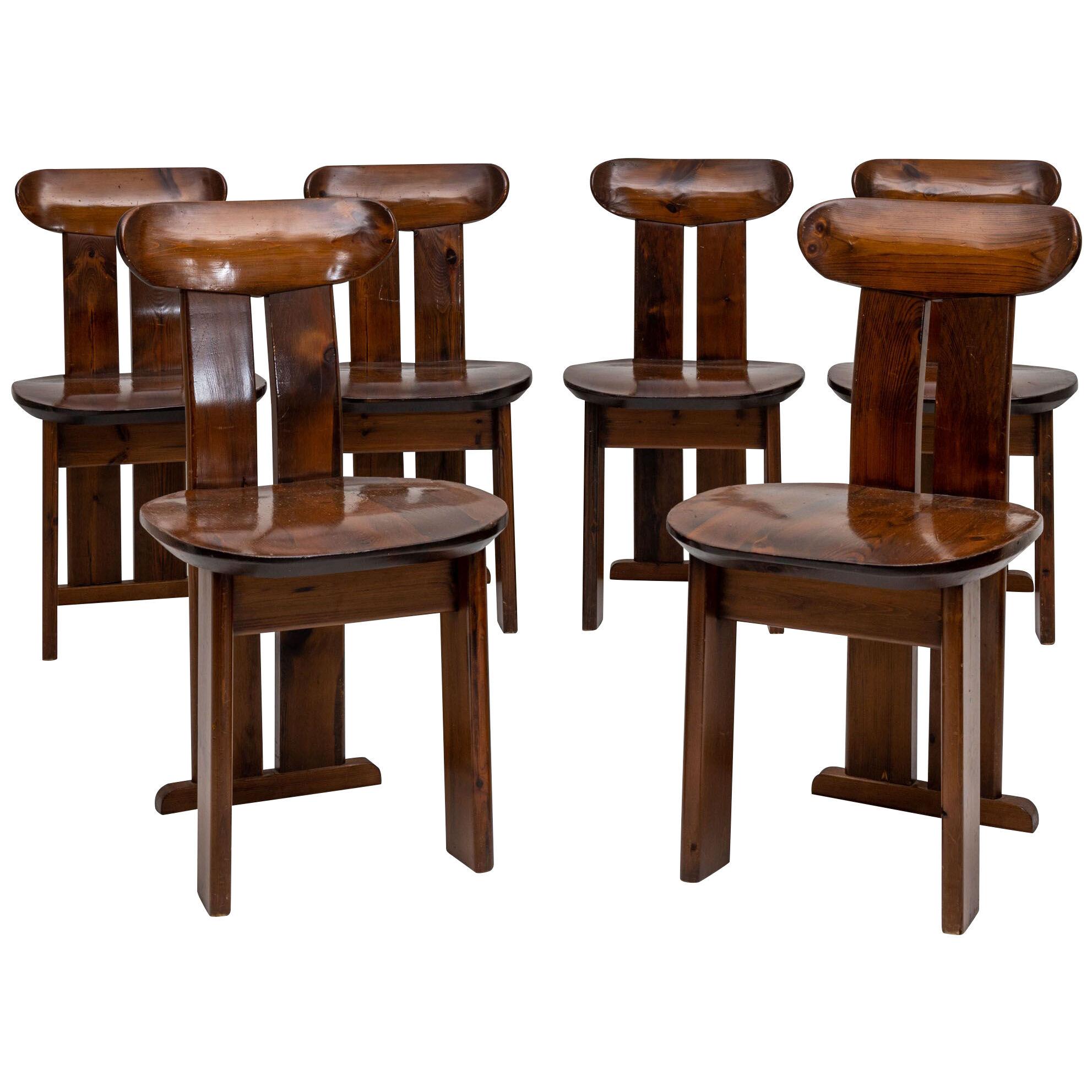 Dining Room Chairs, attr. to Mario Marenco, Italy 1970s