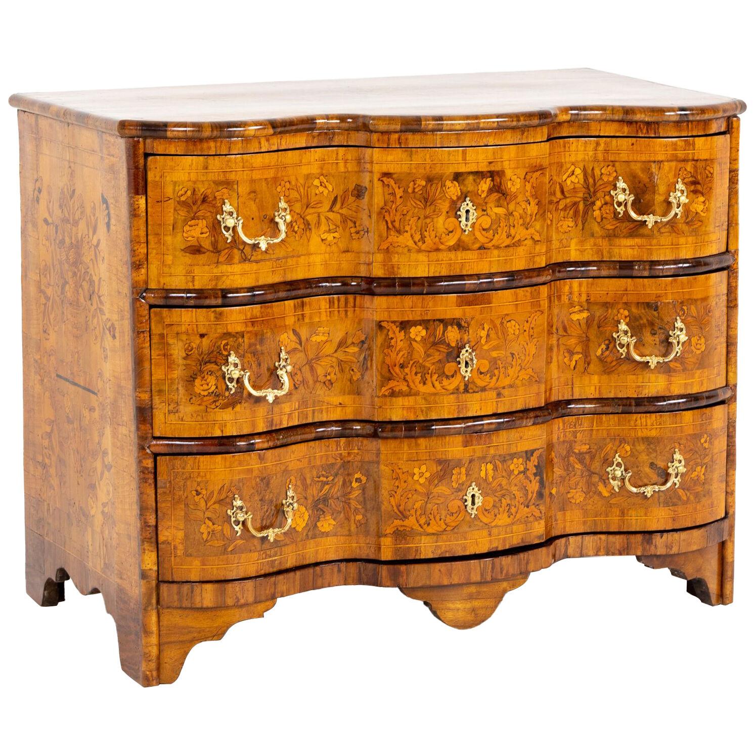 Dutch Baroque Chest of Drawers, 18th Century