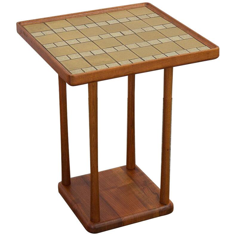 Martz Ceramic Top Square Side Table