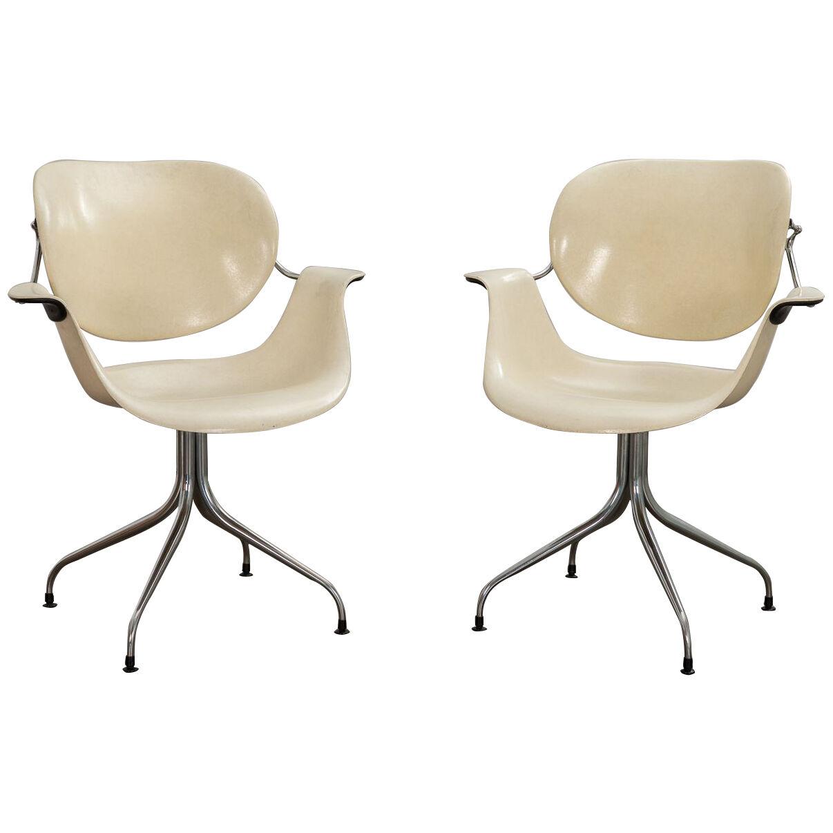Pair of George Nelson MAA Swag Leg Chairs