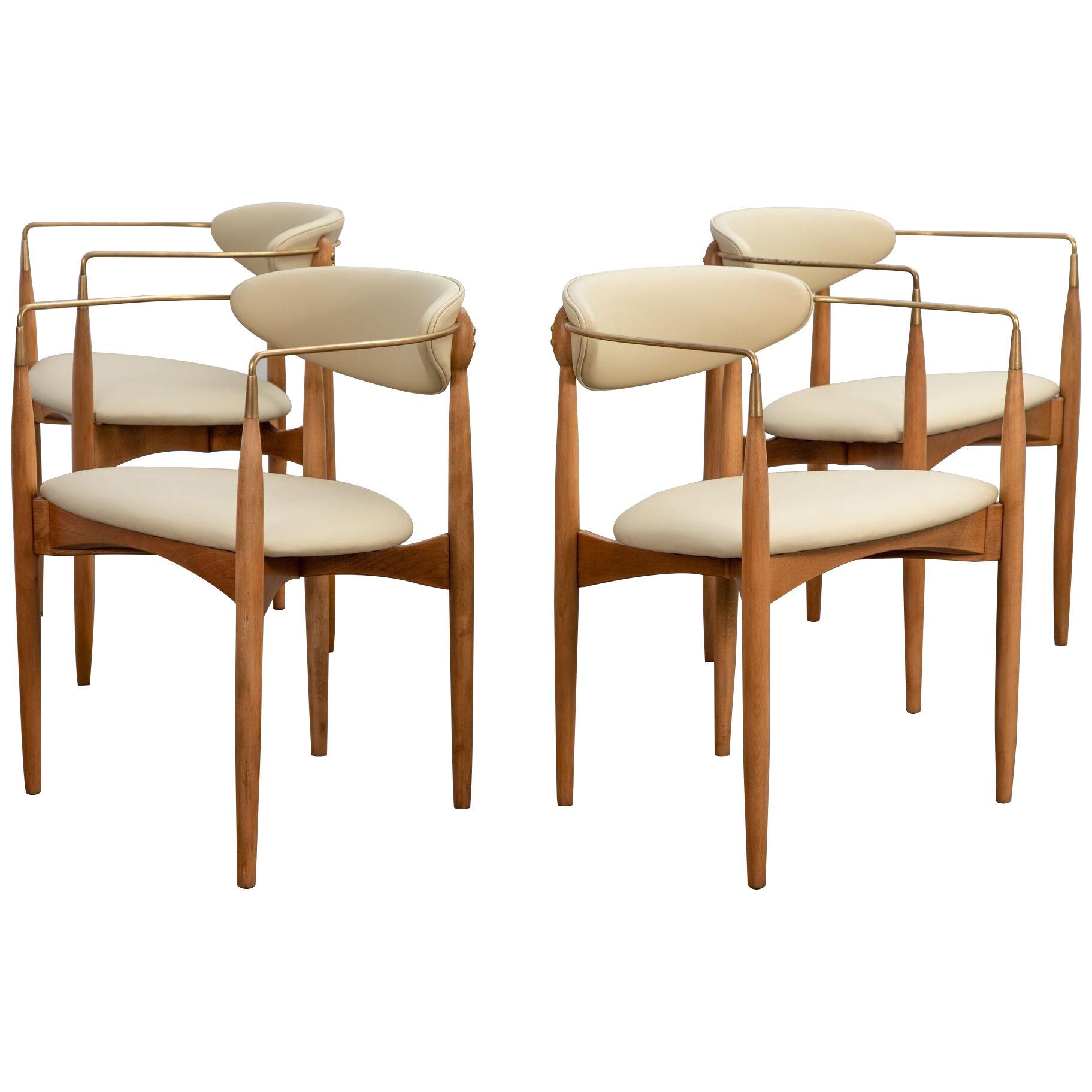 Dan Johnson for Selig Viscount Chairs in Leather