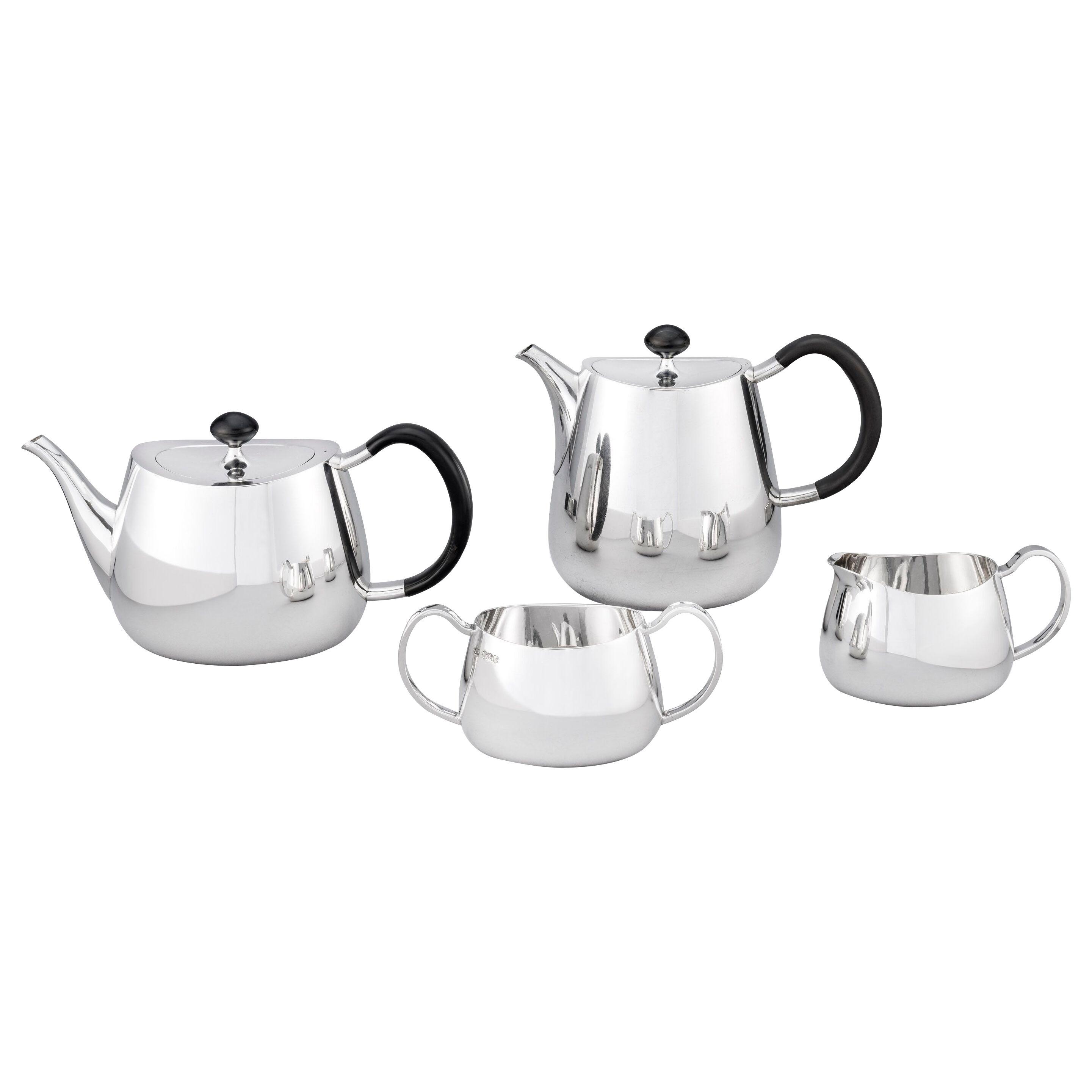  A silver "Pride pattern" Tea & Coffee Service