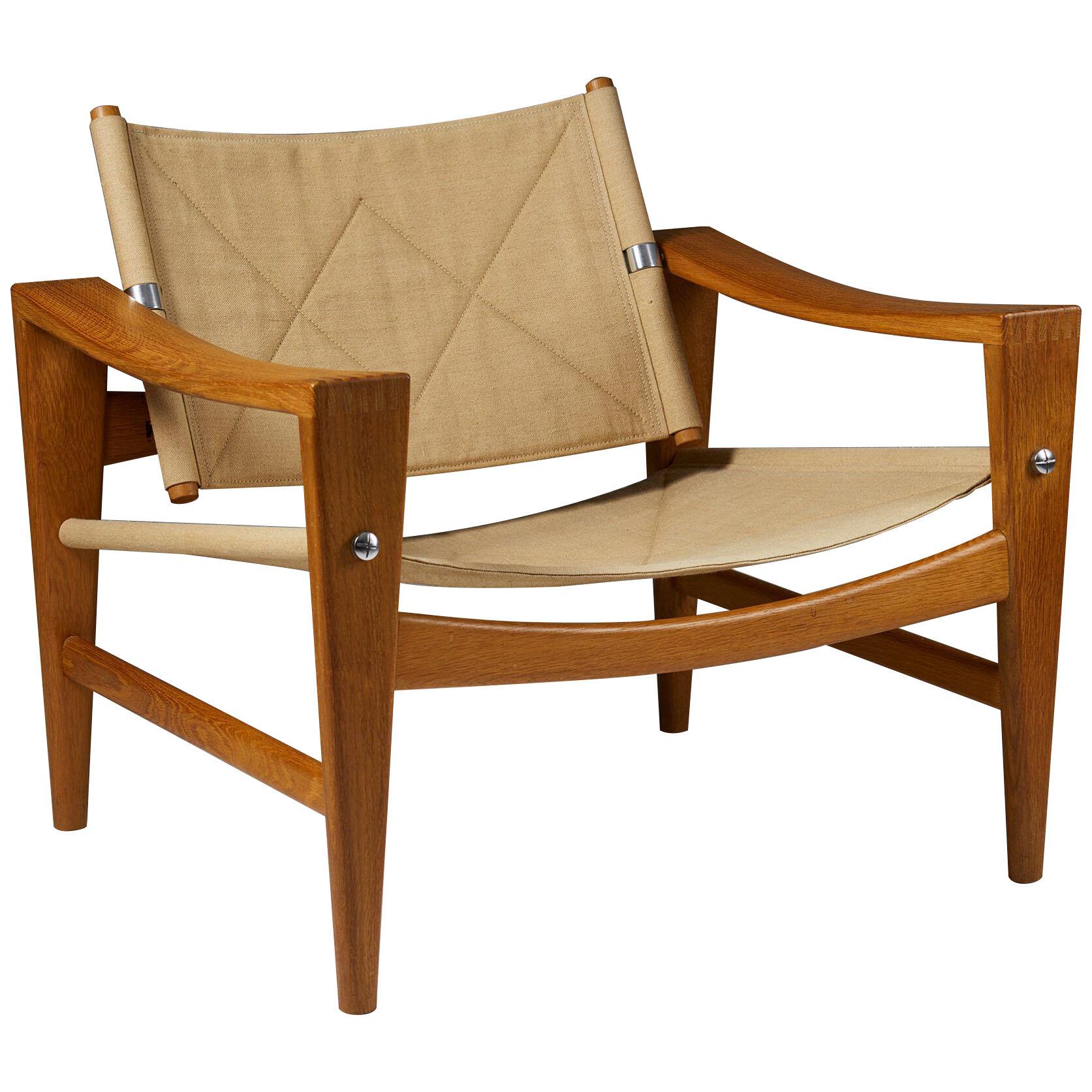 Armchair designed by Hans J. Wegner for Johannes Hansen, Denmark. 1950's.