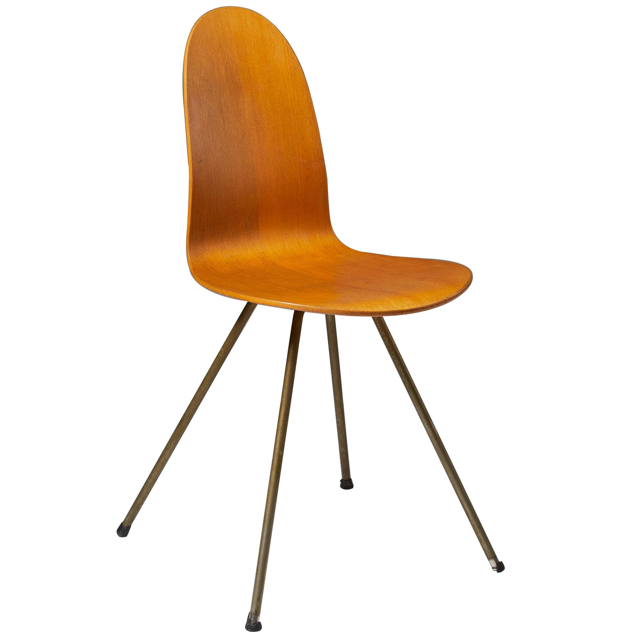 Chair ‘The Tongue’ designed by Arne Jacobsen for Fritz Hansen, Denmark. 1955.