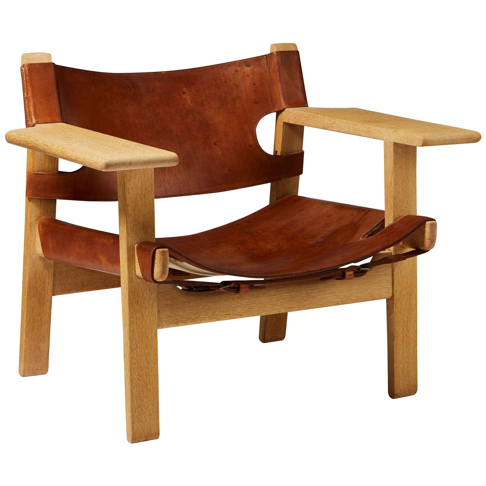 Armchair “Spanish” designed by Börge Mogensen for Erhard Rasmussen, 