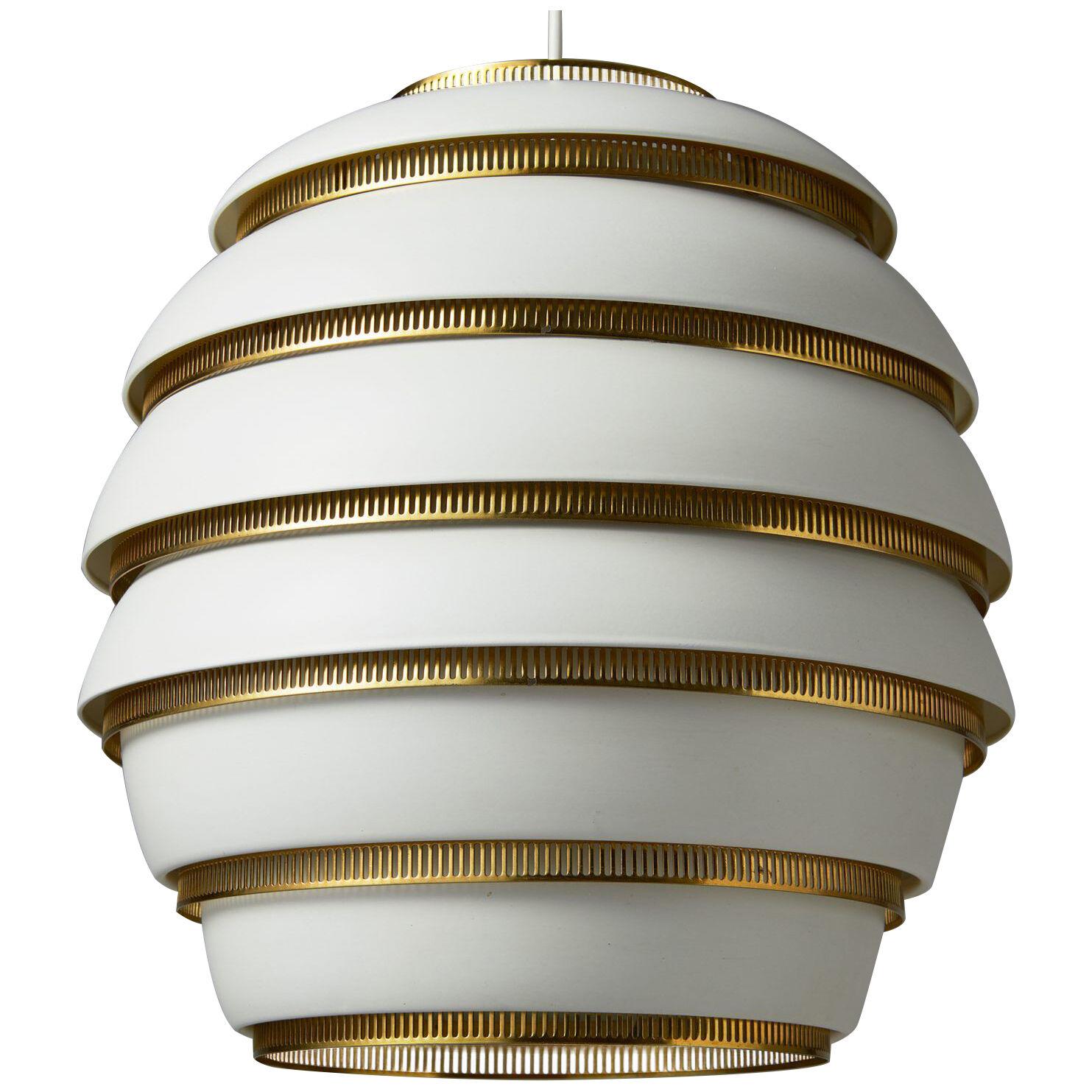 Ceiling lamp ‘Beehive’ model A332 designed by Alvar Aalto for Valaistustyo,