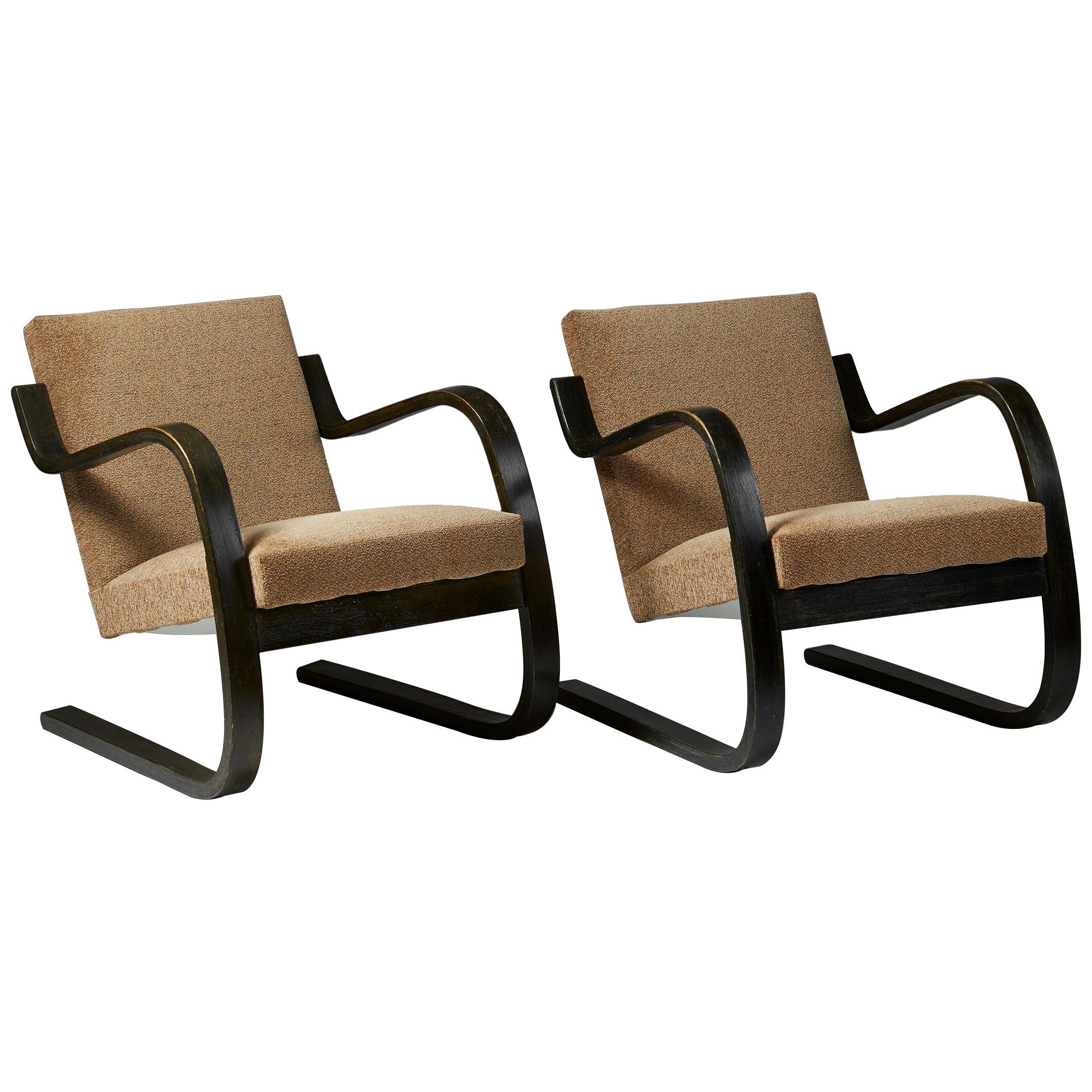 Pair of chairs ‘model 34’ designed by Alvar Aalto for Artek, Finland, 1930's.