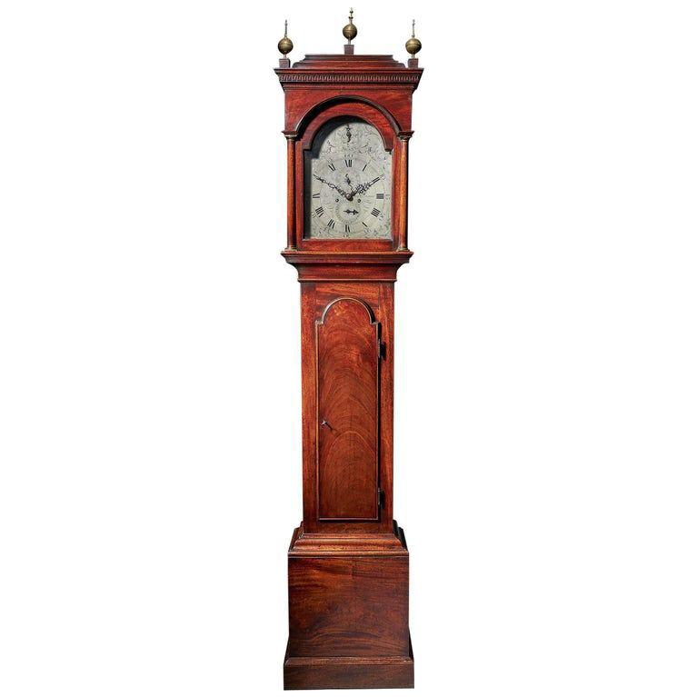 Fine George III 18th Century Period Mahogany Longcase Clock by Tomas Fowle