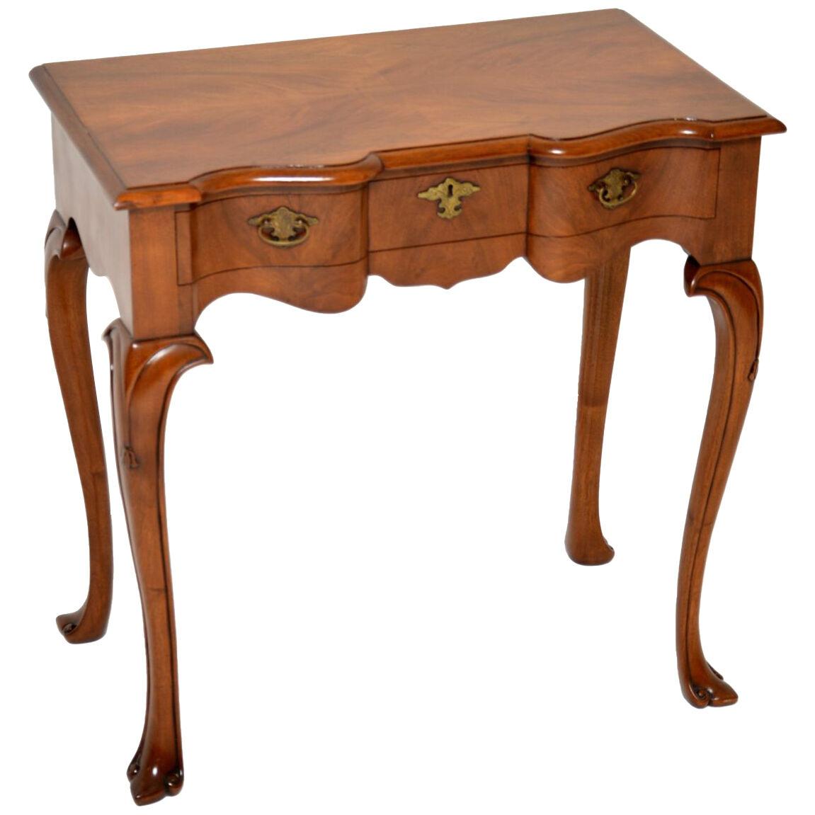 Antique Figured Walnut Side Table