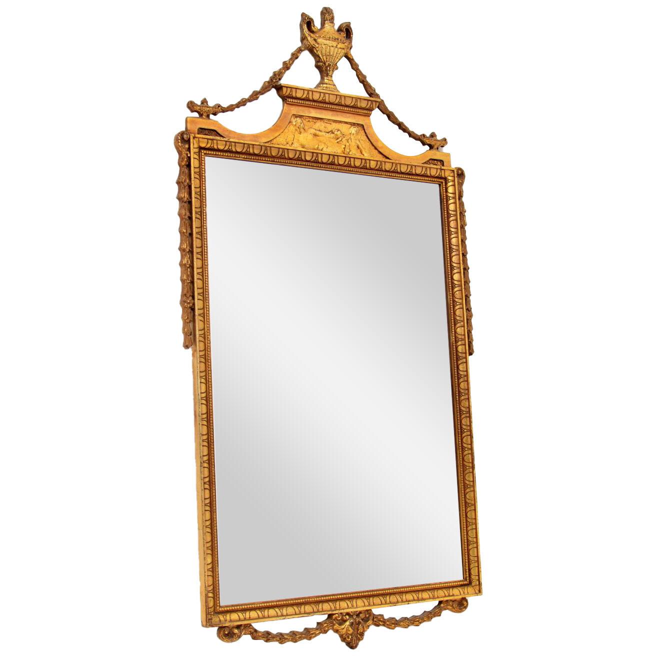Antique French Gilt Wood Mirror