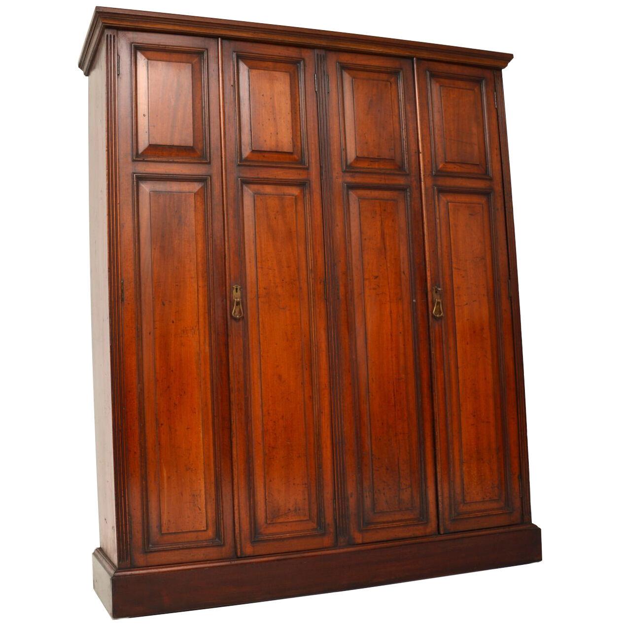 Antique Victorian Mahogany Locker Cabinet