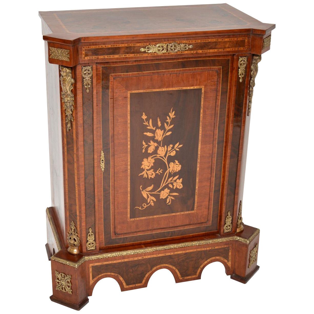 Antique French Inlaid Marquetry Cabinet