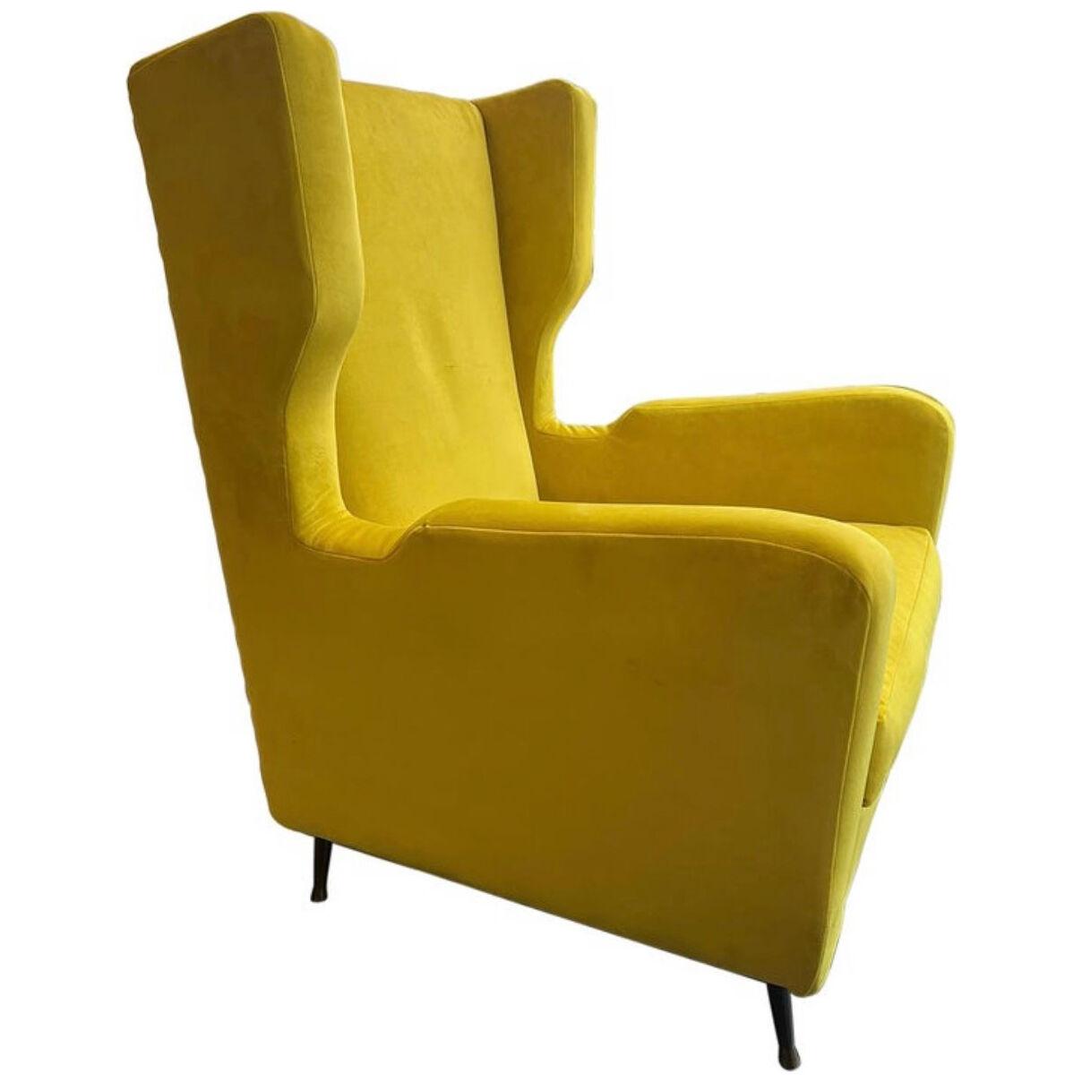 1950s Gio Ponti att. Wingback Lounge Chair