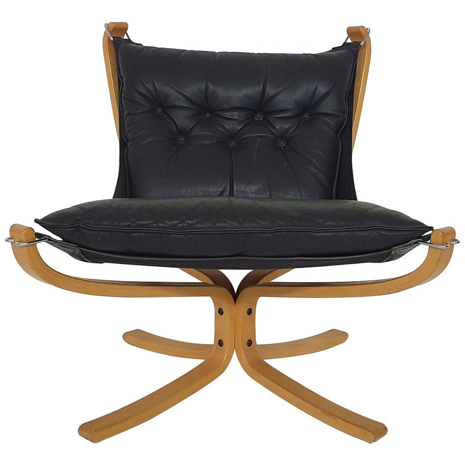 Sigurd Ressel for Vatne Mobler "Falcon" lounge chair, Norway 1970's