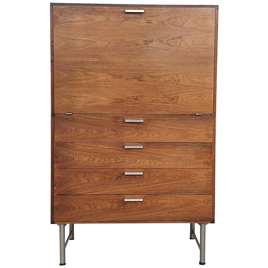 Rosewood bar cabinet or secretaire by Cees Braakman for Pastoe CT69