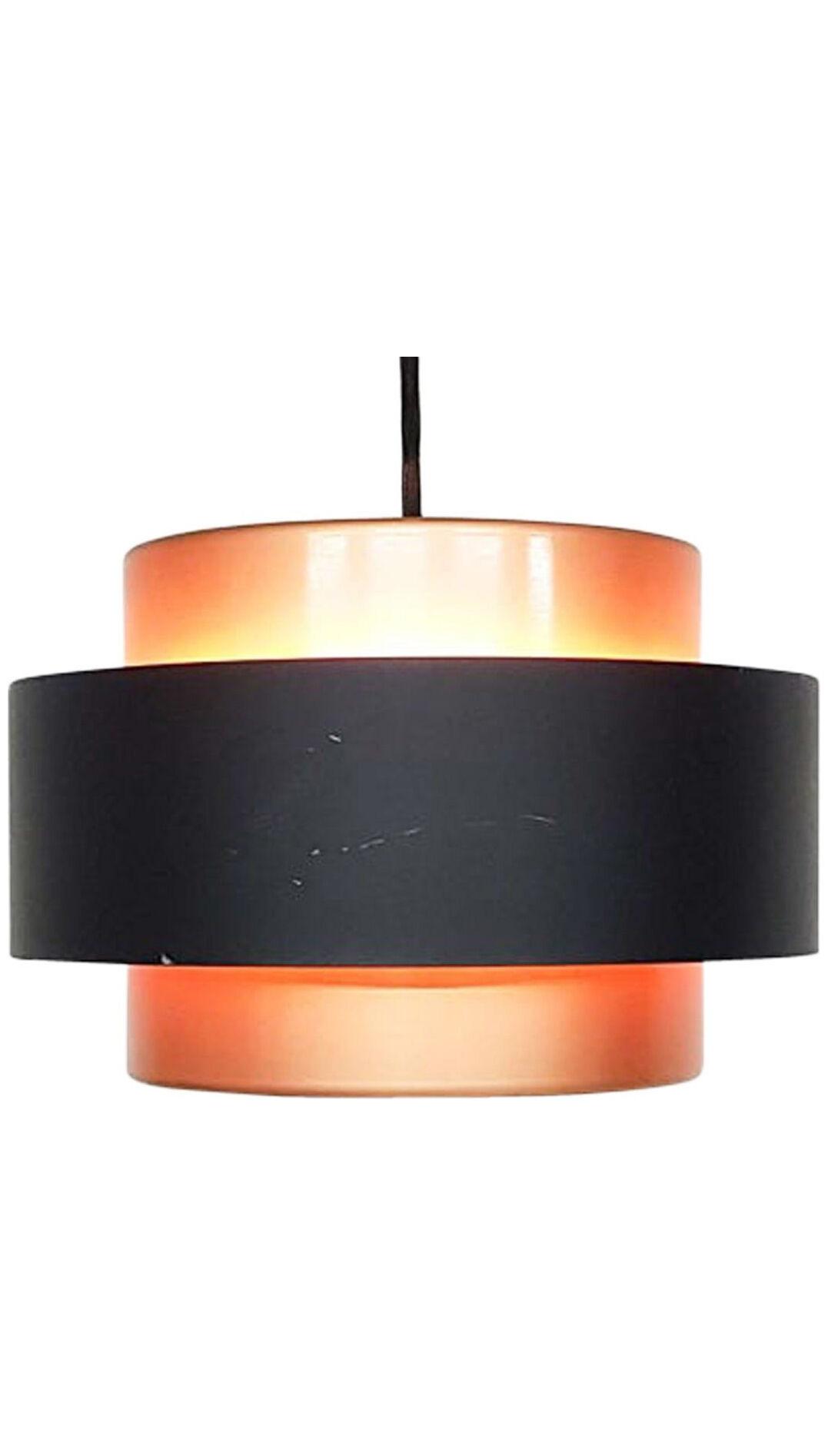 Jo Hammerborg "Juno" Copper Pendant Light for Fog & Morup, Danish Modern 1960s