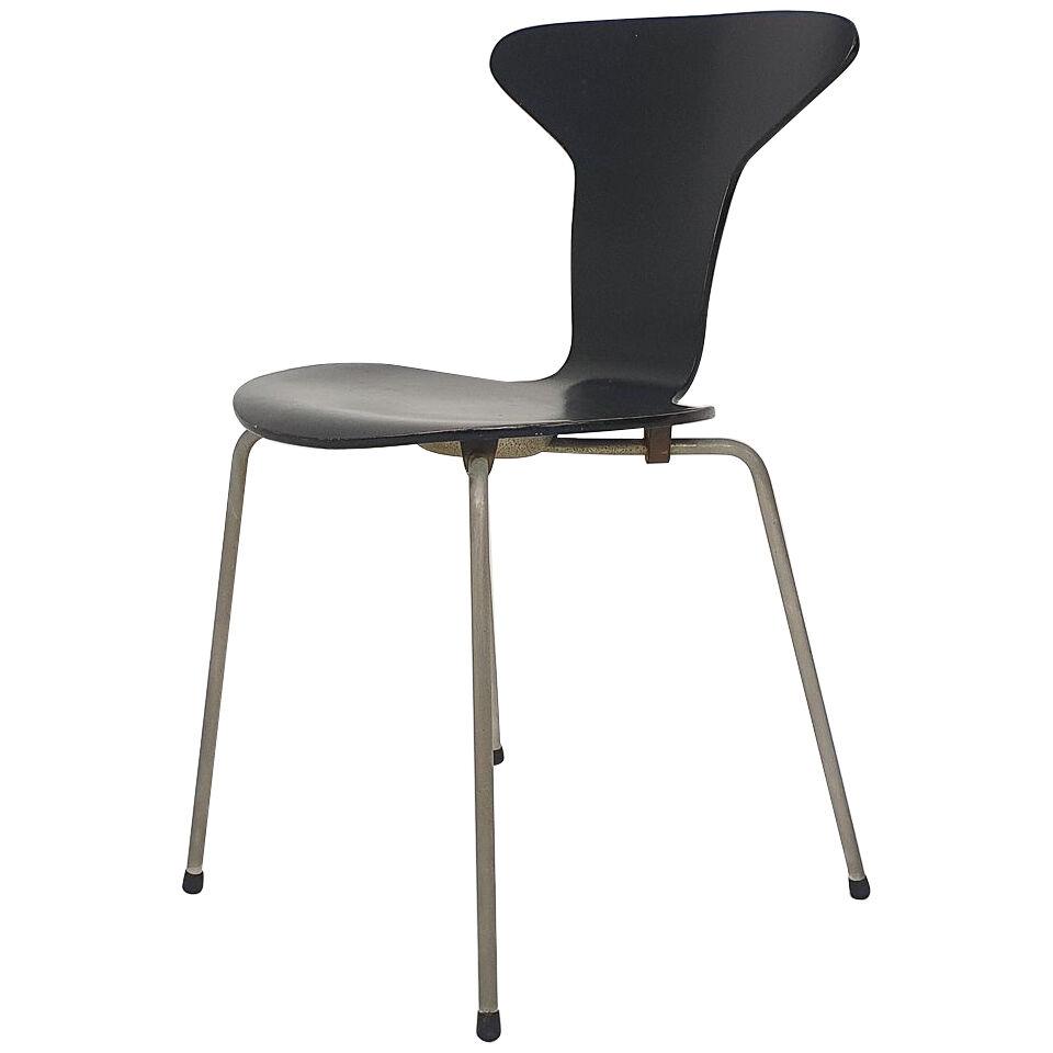 Arne Jacobsen for Fritz Hansen black wooden "Mosquito" chair, Denmark 1960's