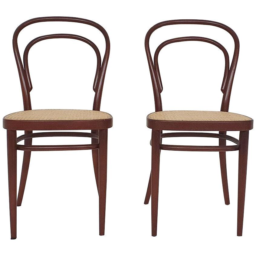 Set of 2 Thonet model 78 dining chairs