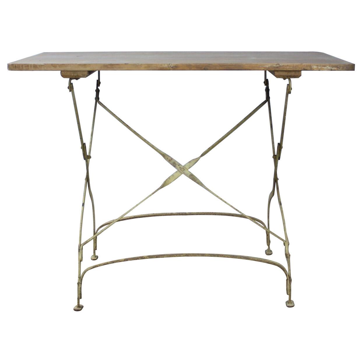 Antique French Painted Folding Table