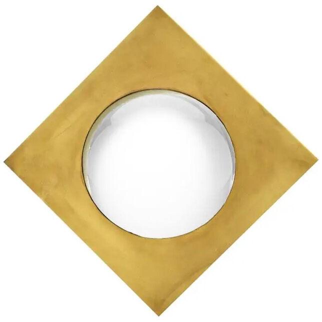 Mid-Century Modern Style Made of Brass Italian Convex Mirror