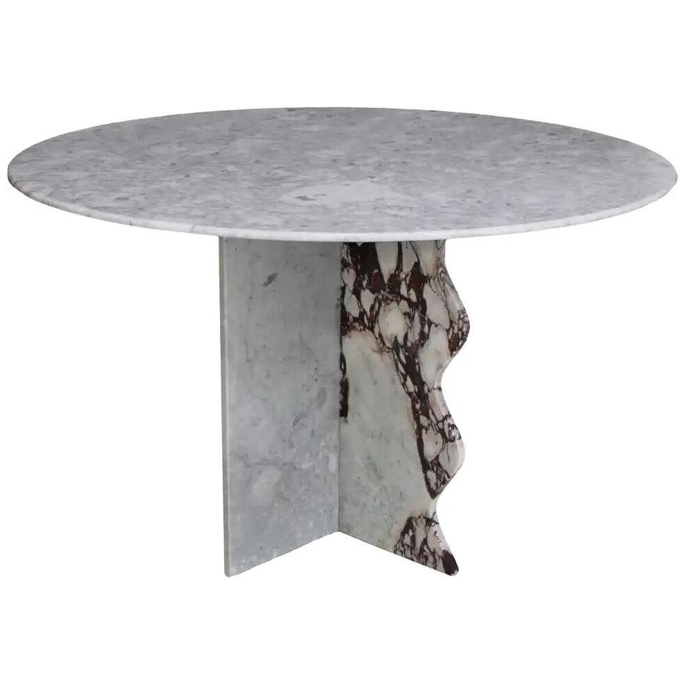 Mid-Century Modern Marble Table Designed by L.A. Studio