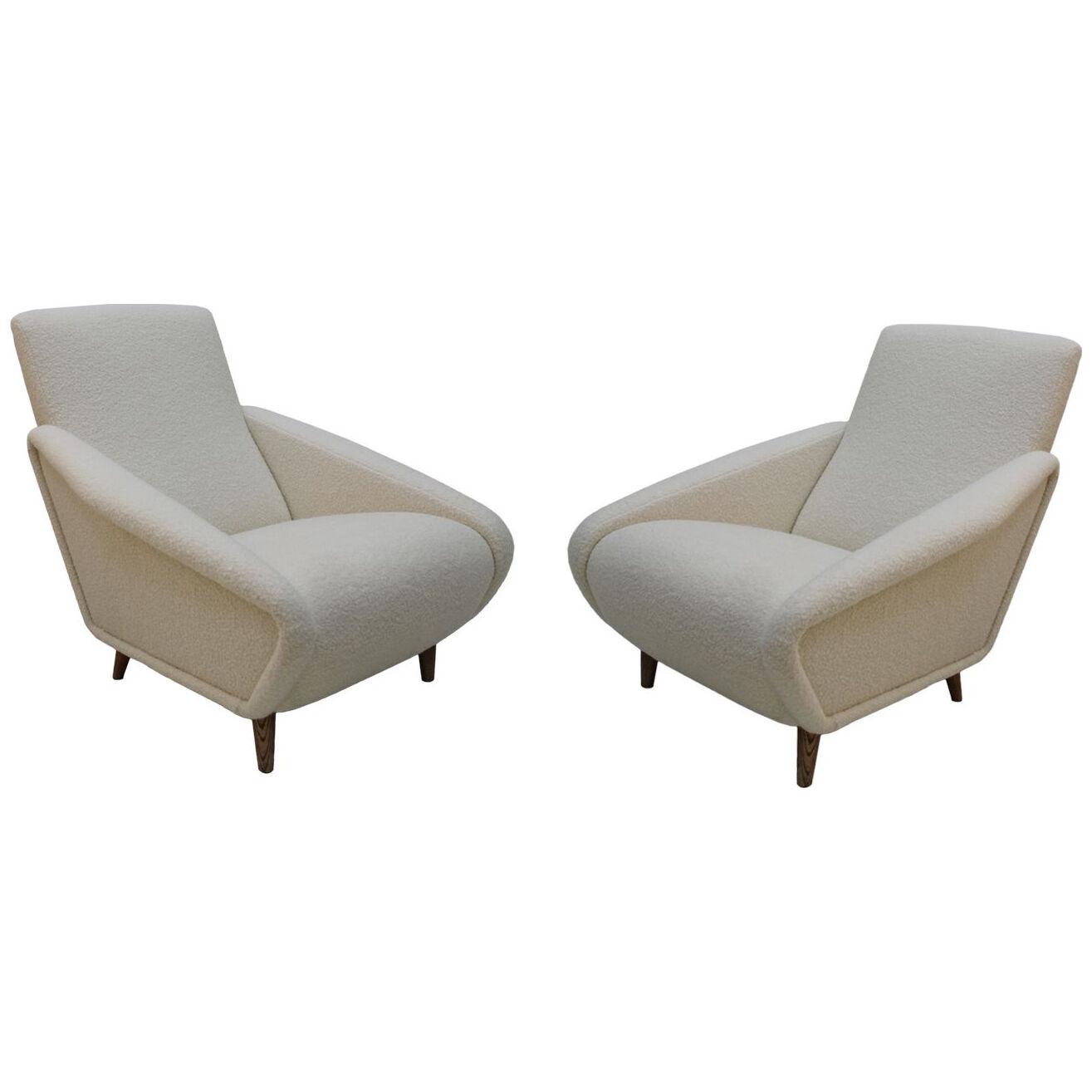 Pair of Armchairs in the Style of Gio Ponti