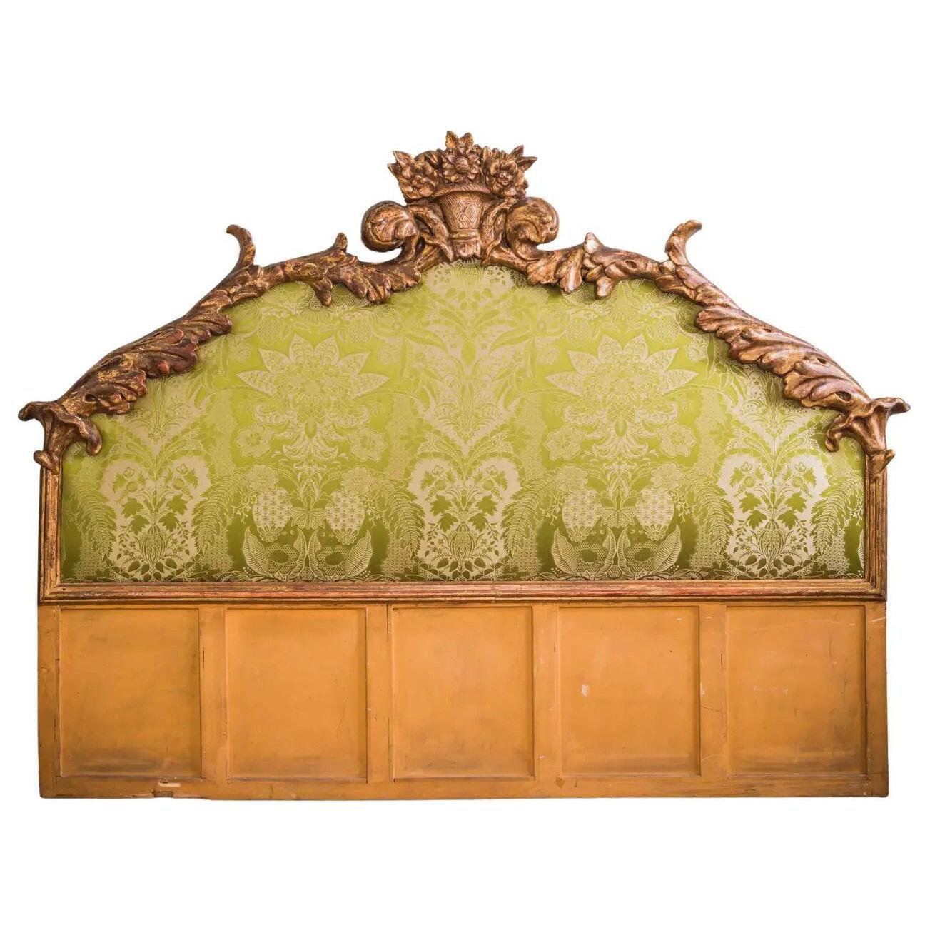 Italian Baroque Style Gilt Wood Headboard