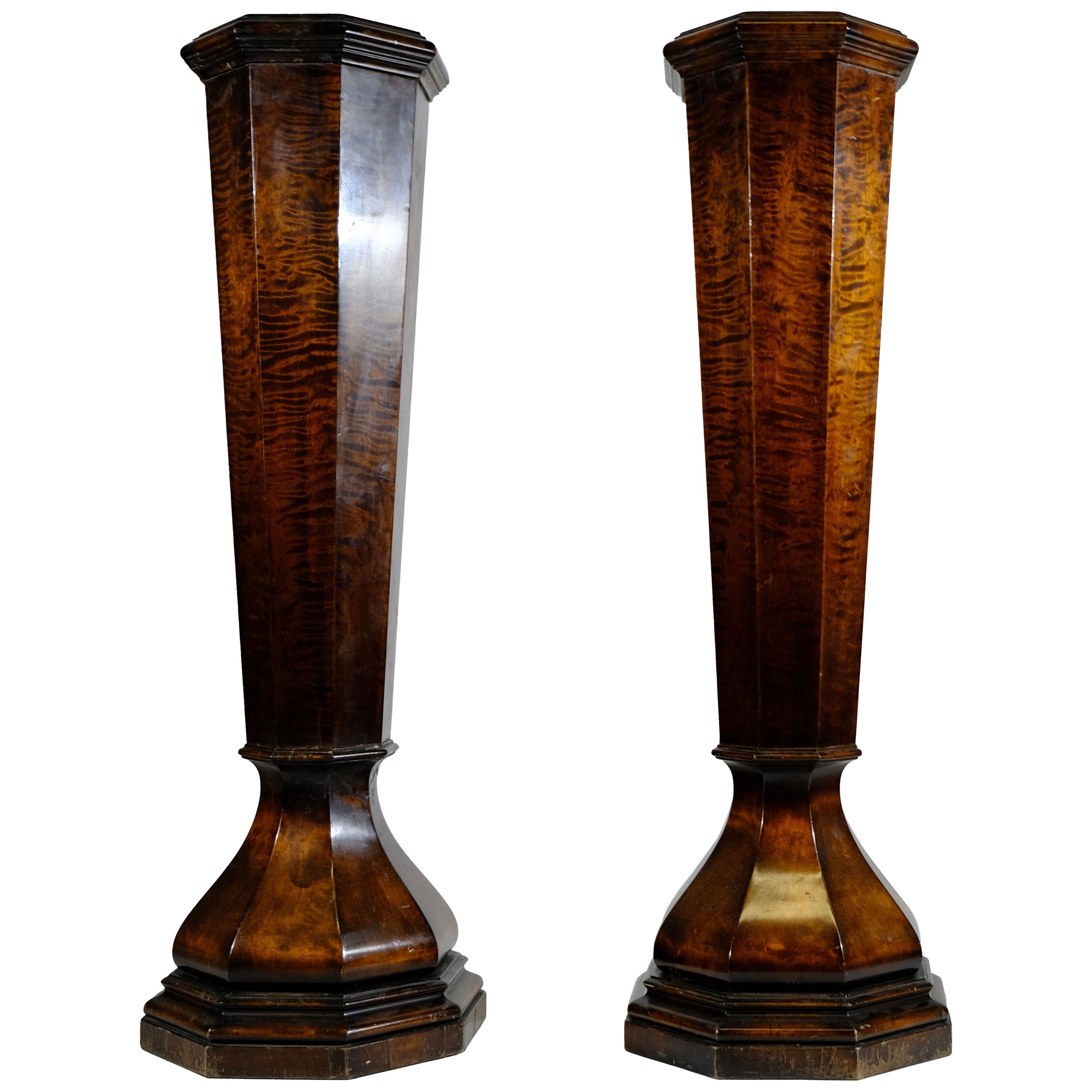 A pair of pedestals, Art Deco, 1920s