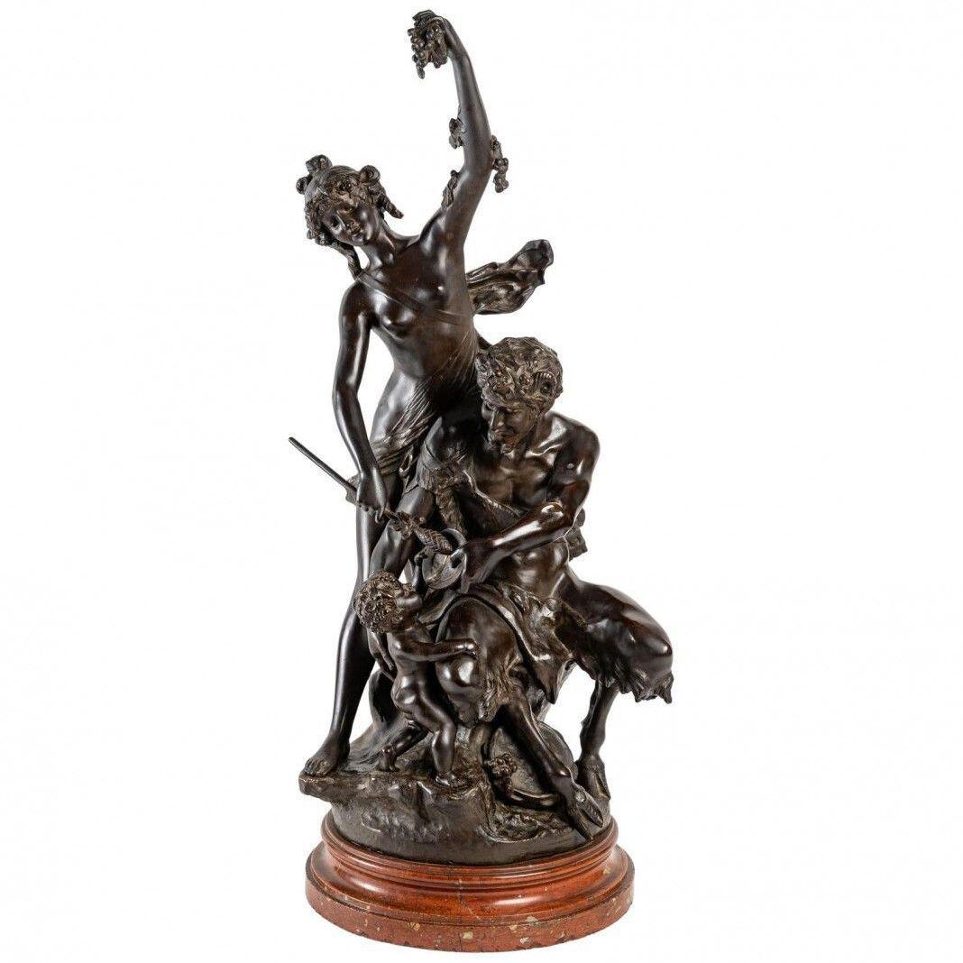 Sculpture "Faun, bacchante and Cupid"