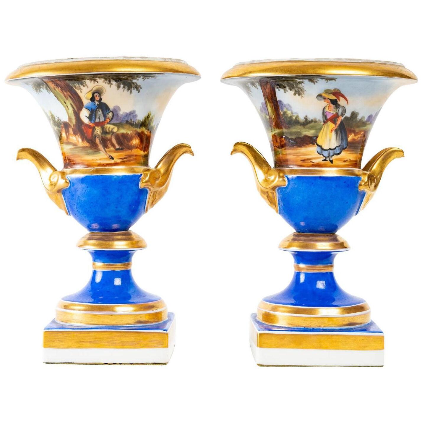 A pair of Small Medicis Vases